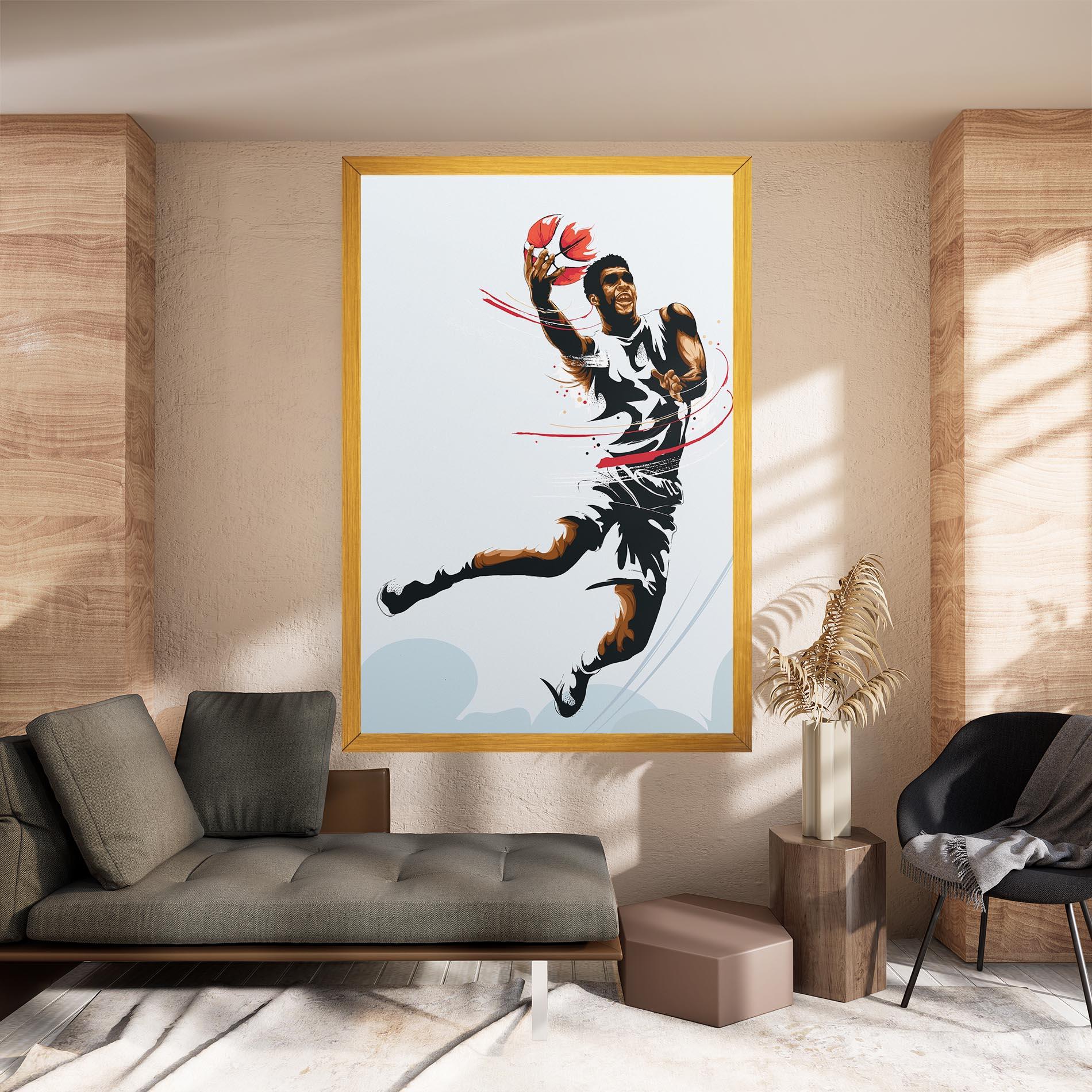 Leinwandbild Basketball Shot mockup 8