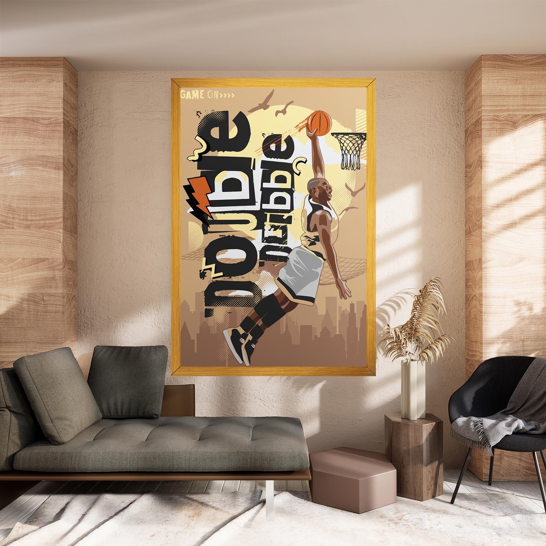 Leinwandbild Double Dribble mockup 8