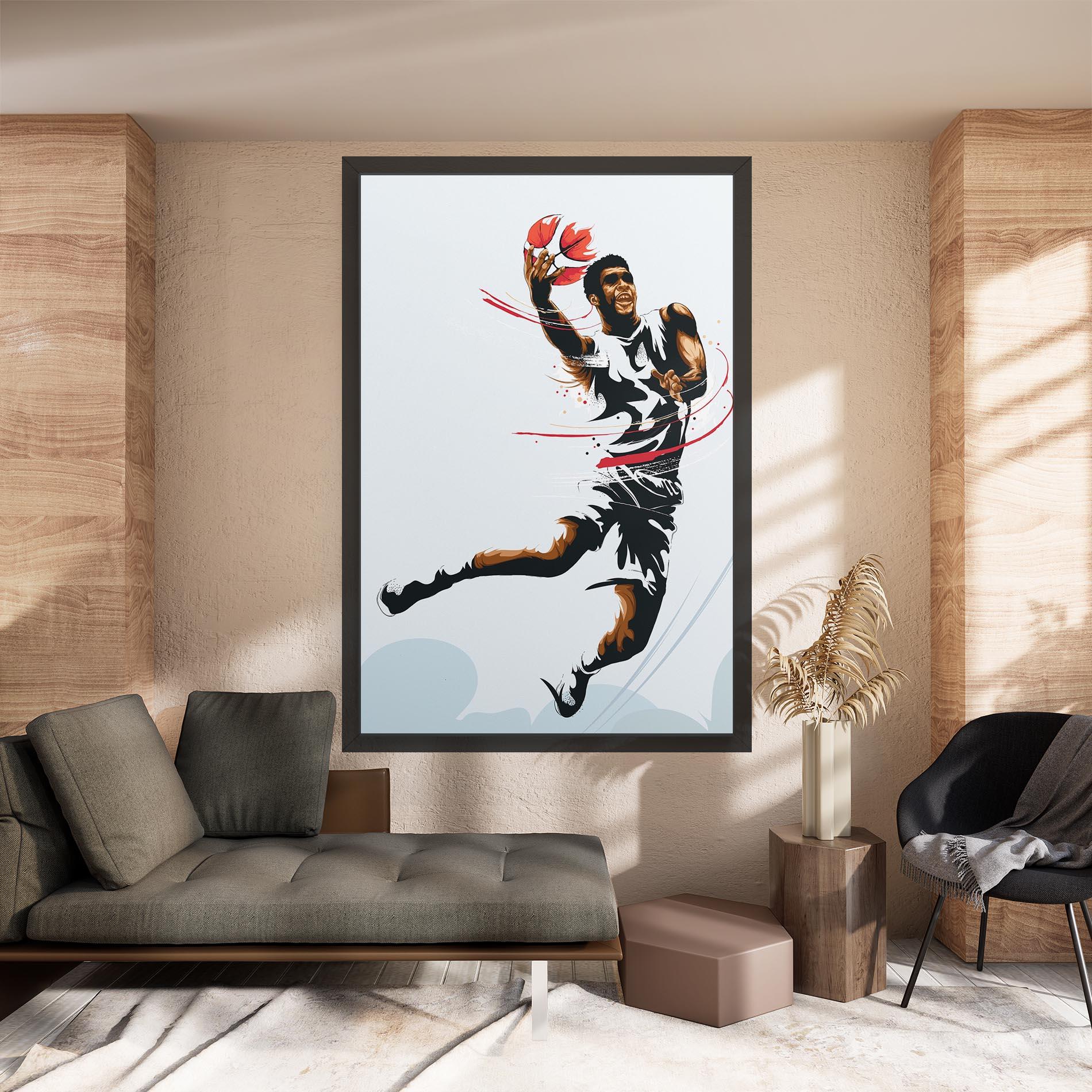 Leinwandbild Basketball Shot mockup 8