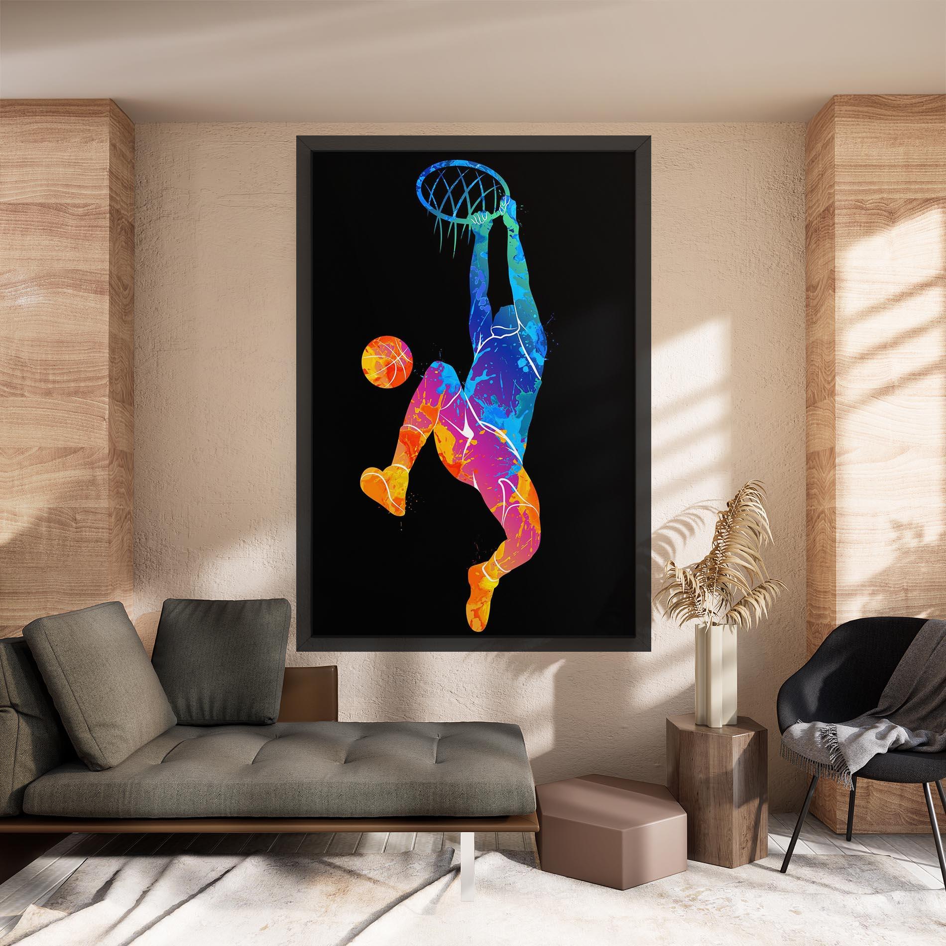 Leinwandbild Blue Basket Hoop mockup 8