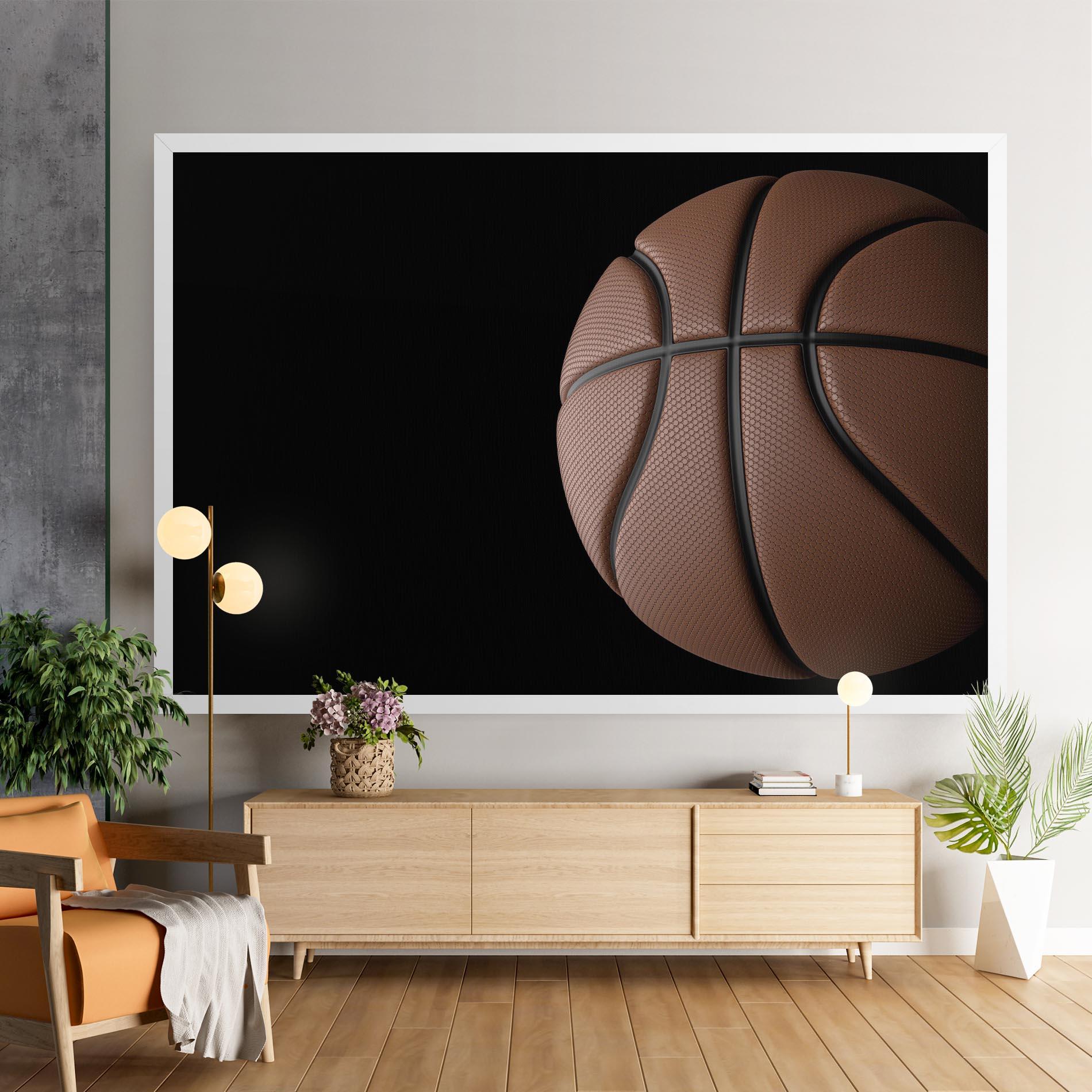 Leinwandbild 3d Basketball Ball mockup 9