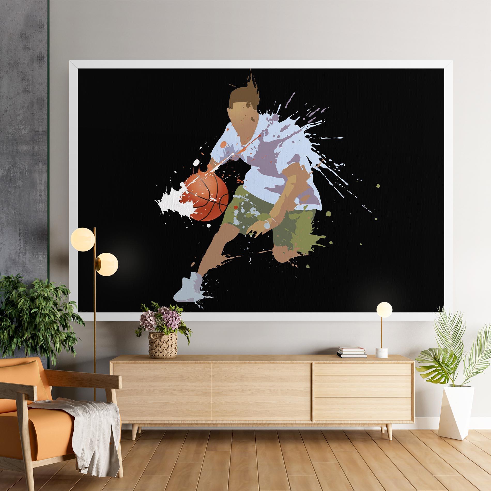 Leinwandbild Basket Splash mockup 9