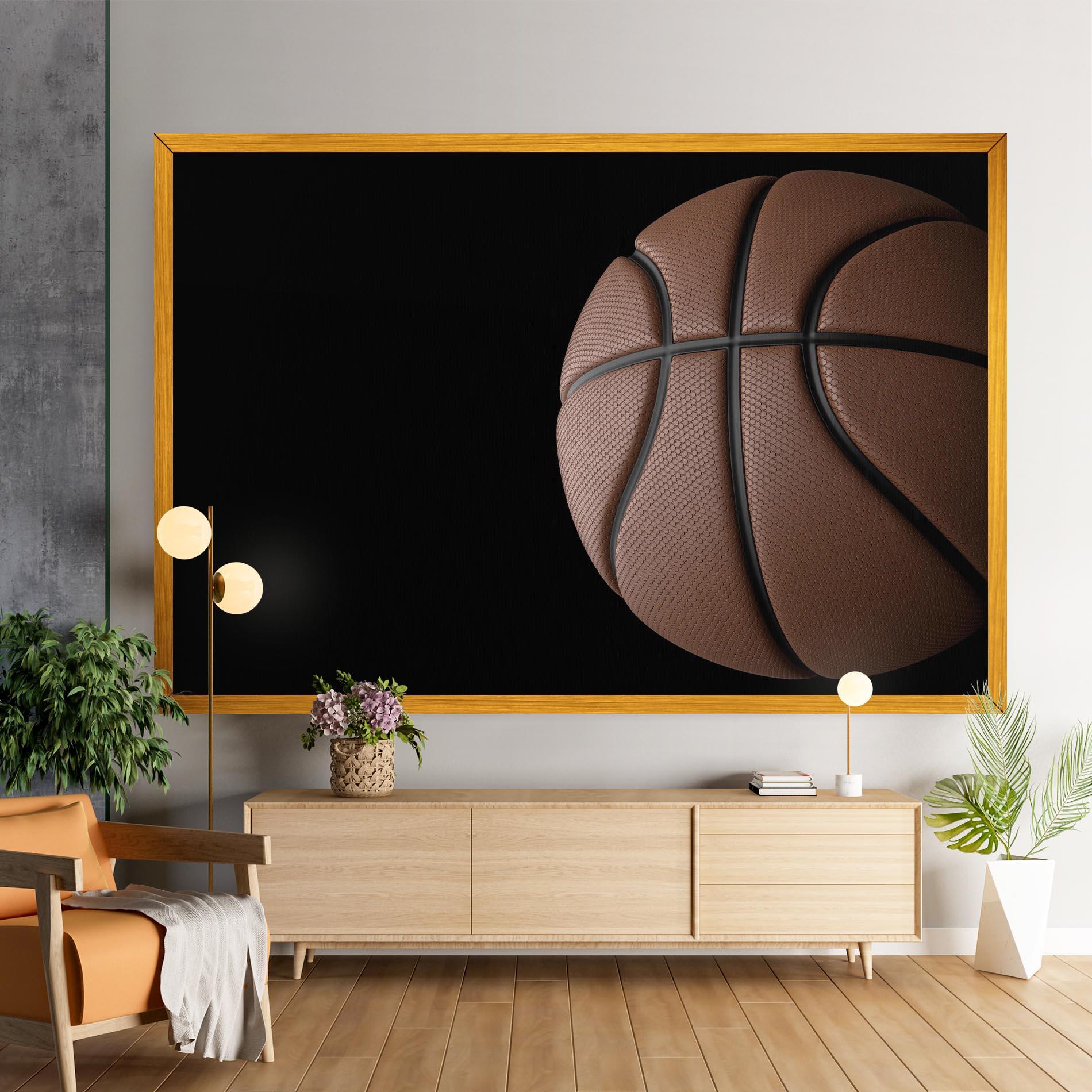 Leinwandbild 3d Basketball Ball mockup 9