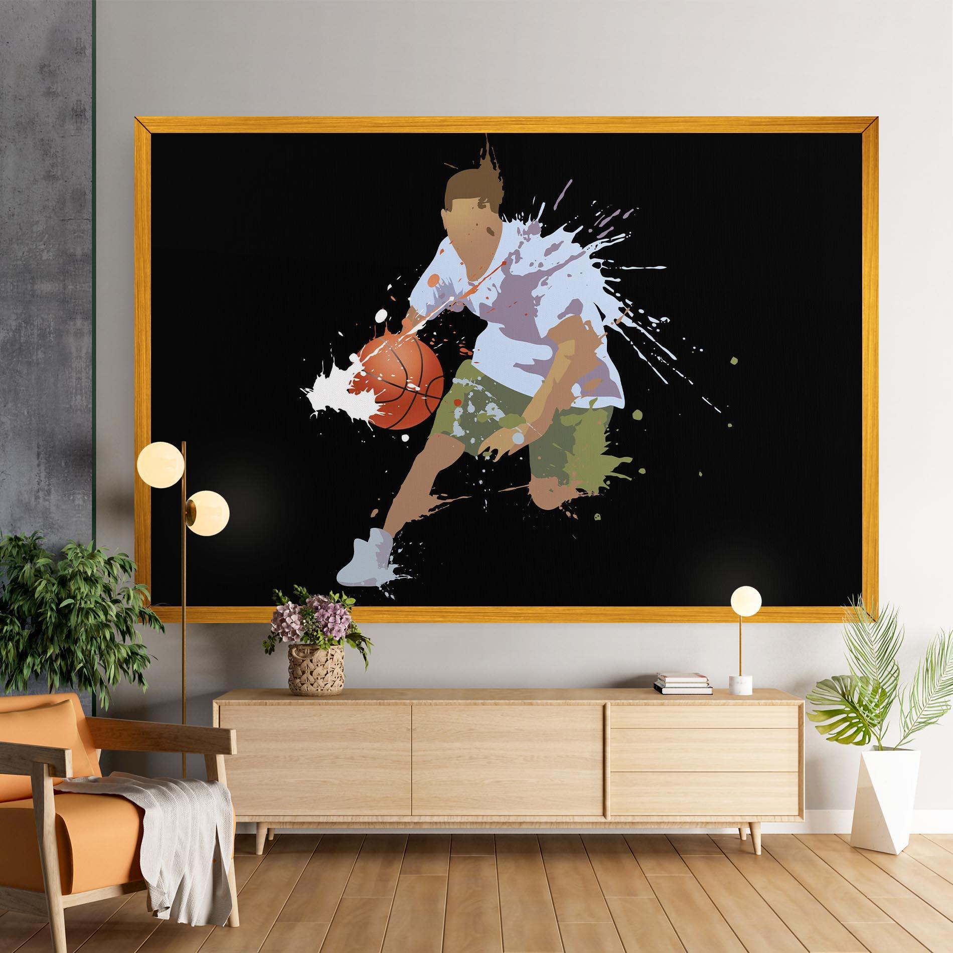 Leinwandbild Basket Splash mockup 9