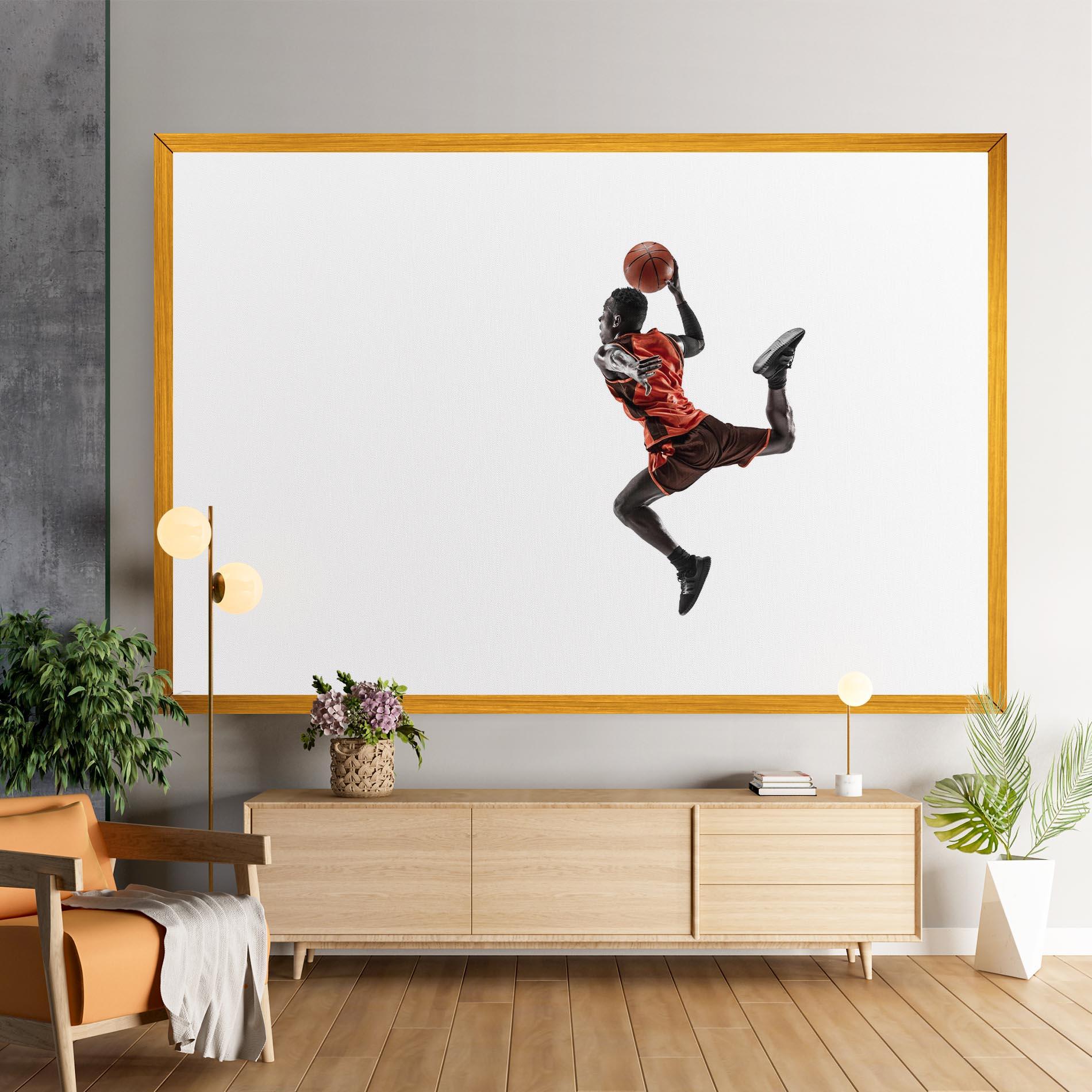 Leinwandbild Basketball Player Flying mockup 9