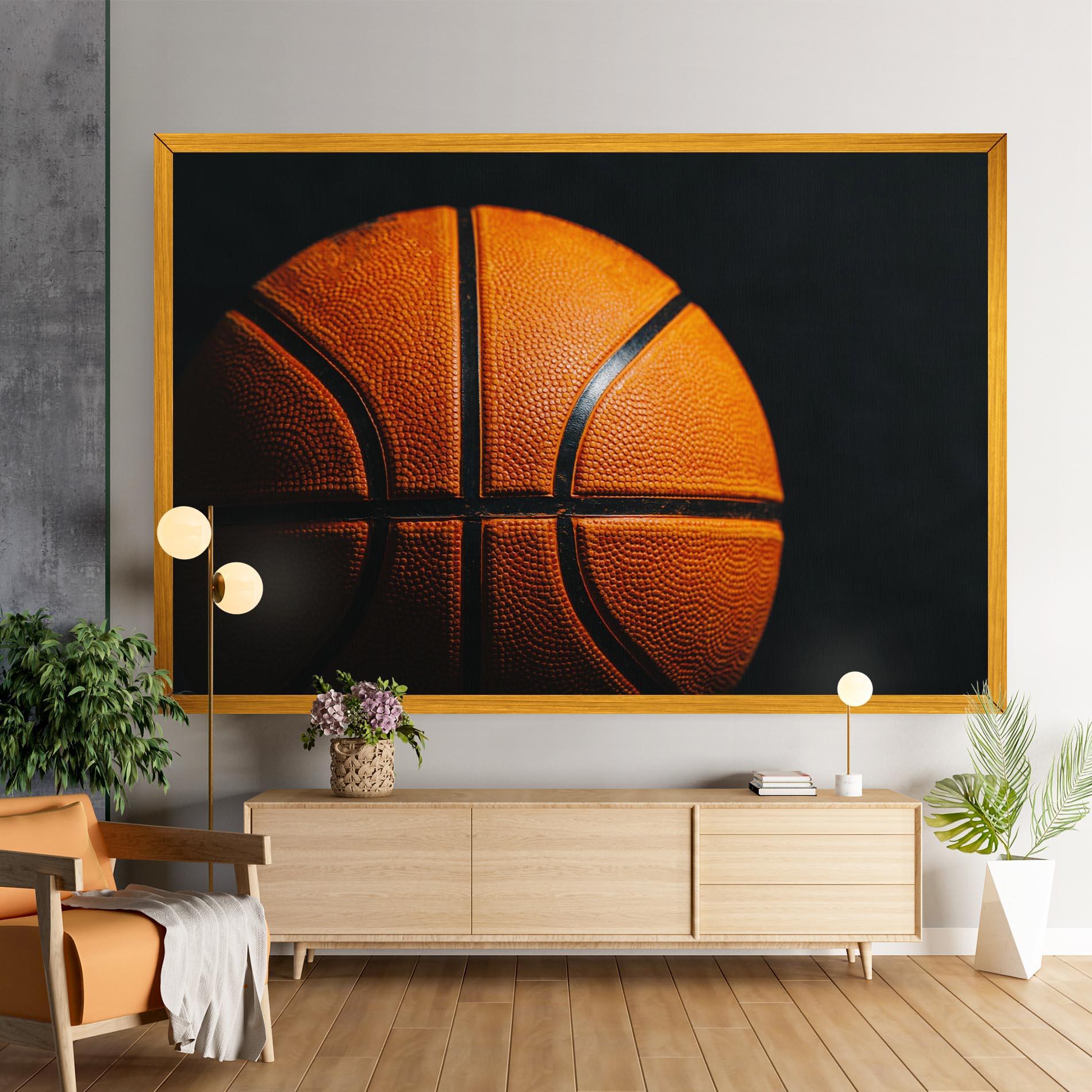Leinwandbild Orange Basketball mockup 9