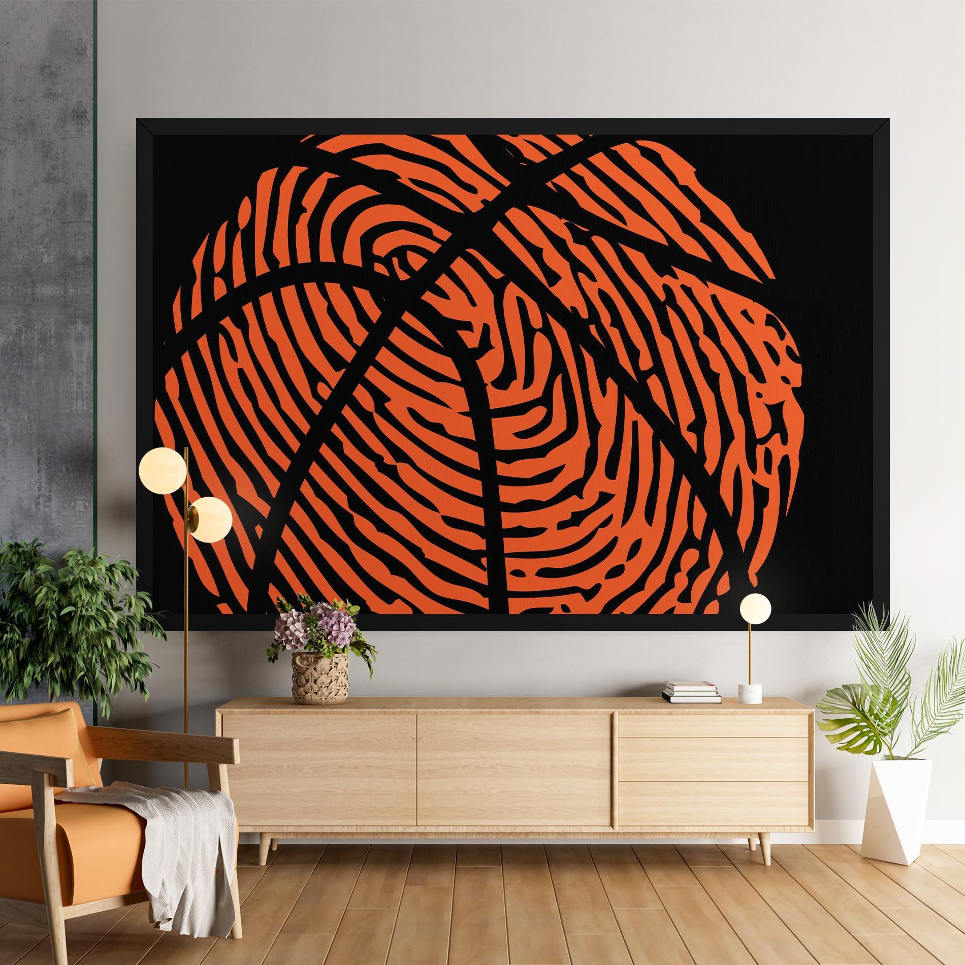 Leinwandbild Fingerprint Basketball mockup 9