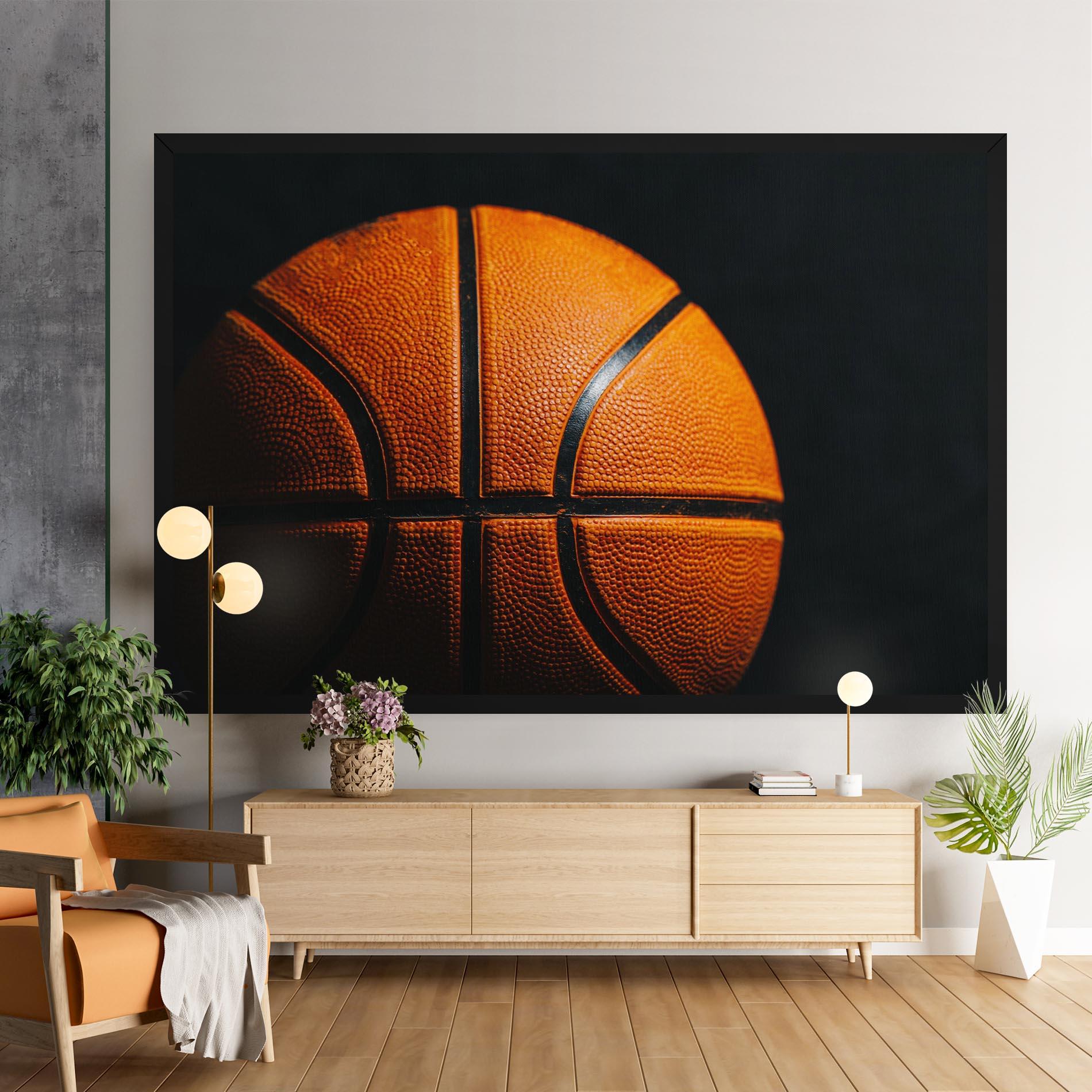 Leinwandbild Orange Basketball mockup 9