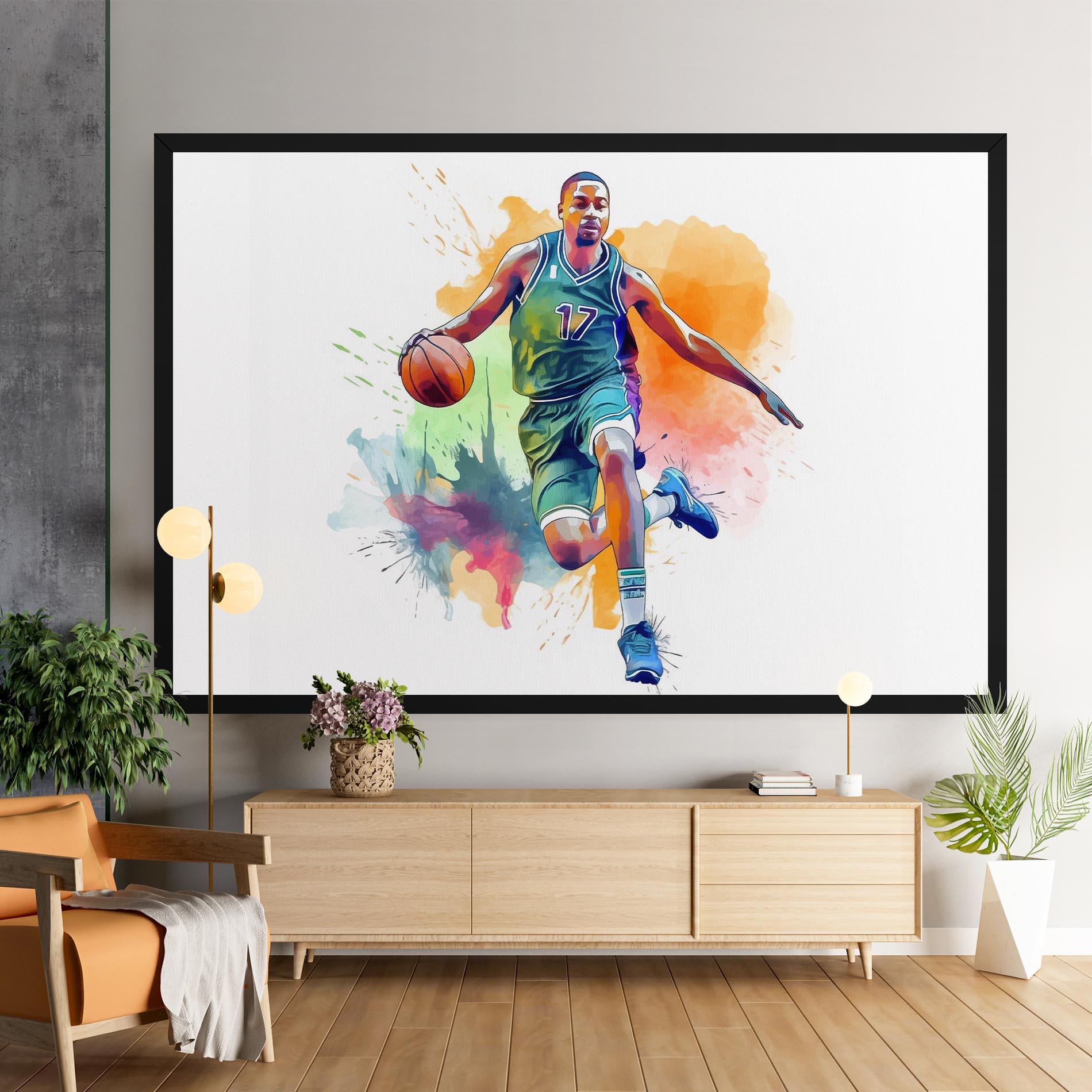 Leinwandbild Playing Basket mockup 9