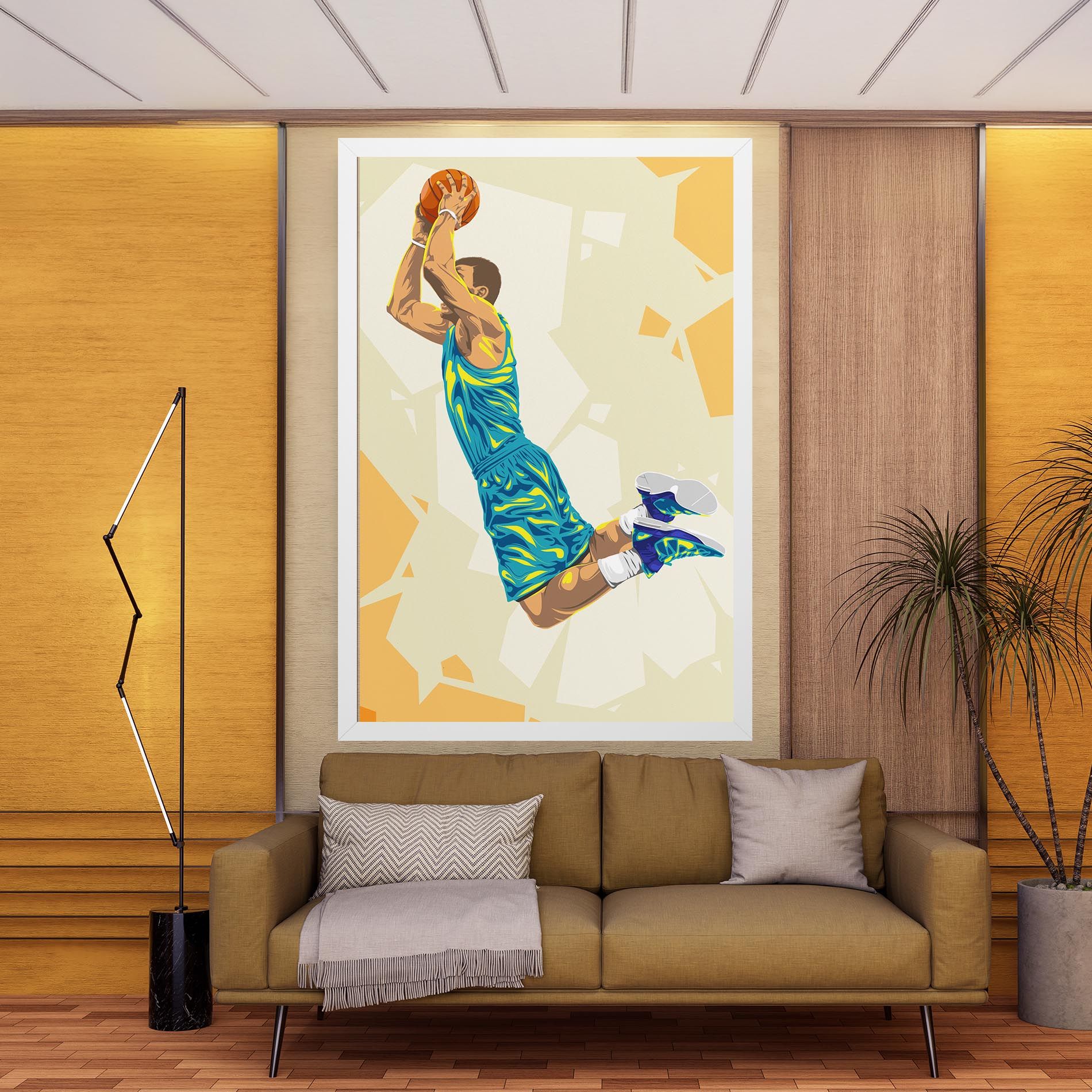 Basketball Dunk Pose mockup 9