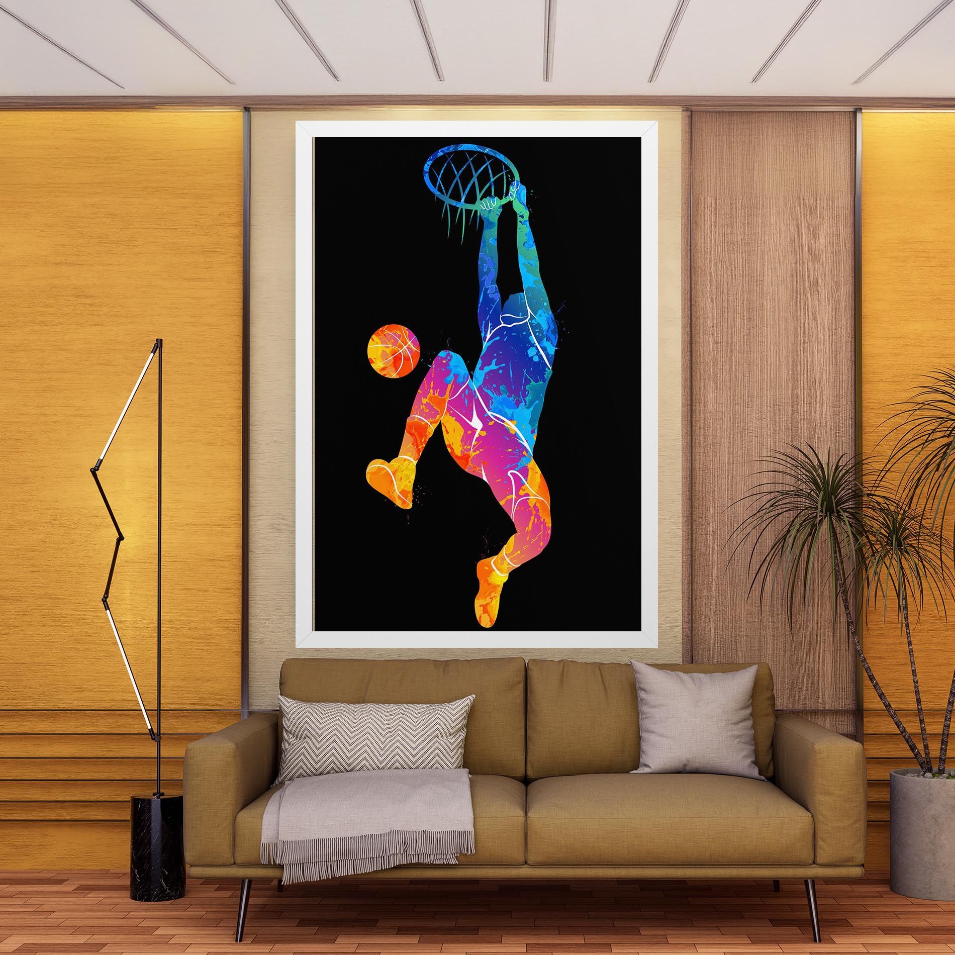 Blue Basket Hoop mockup 9