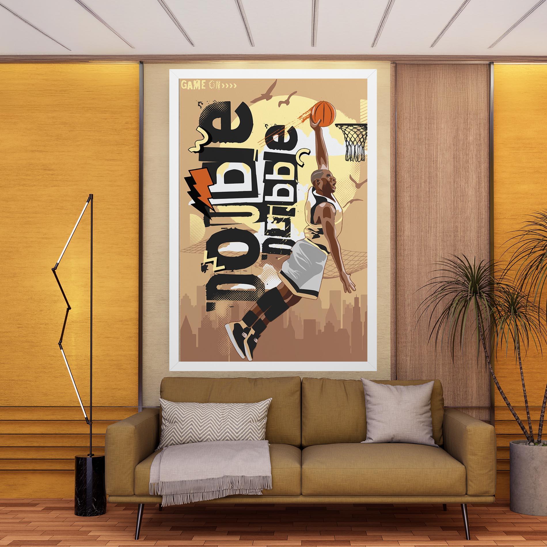 Leinwandbild Double Dribble mockup 9