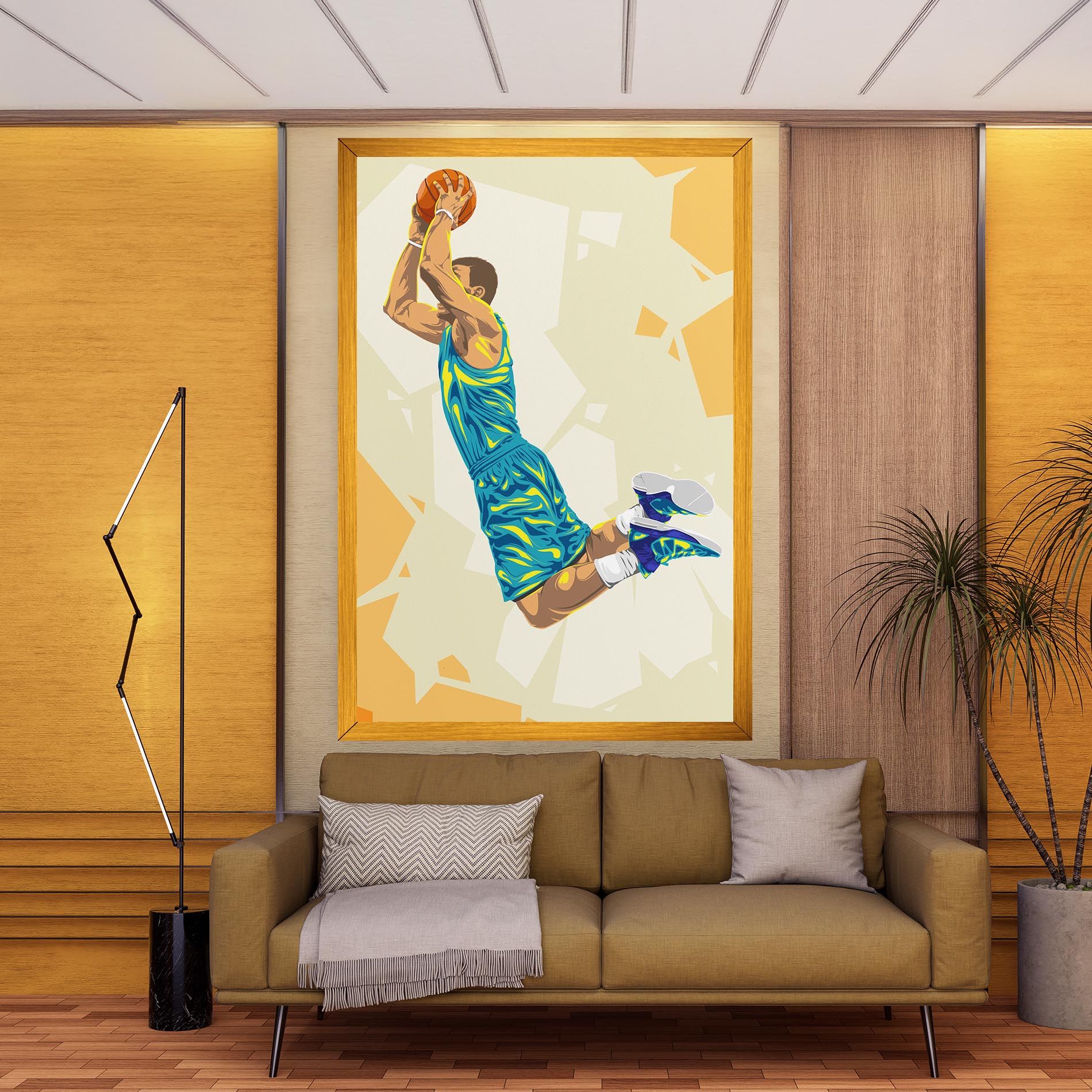 Basketball Dunk Pose mockup 9