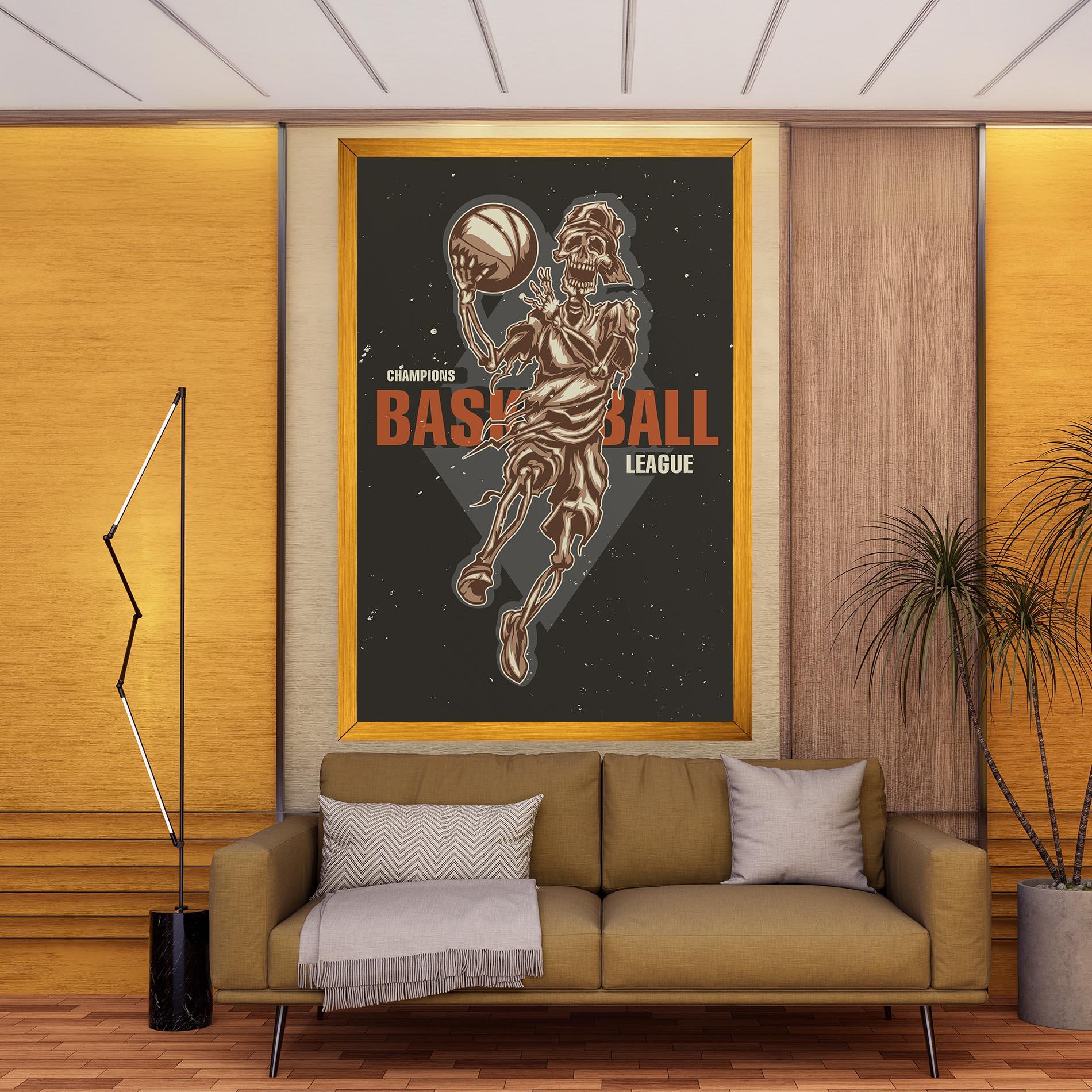 Leinwandbild Basketball League mockup 9