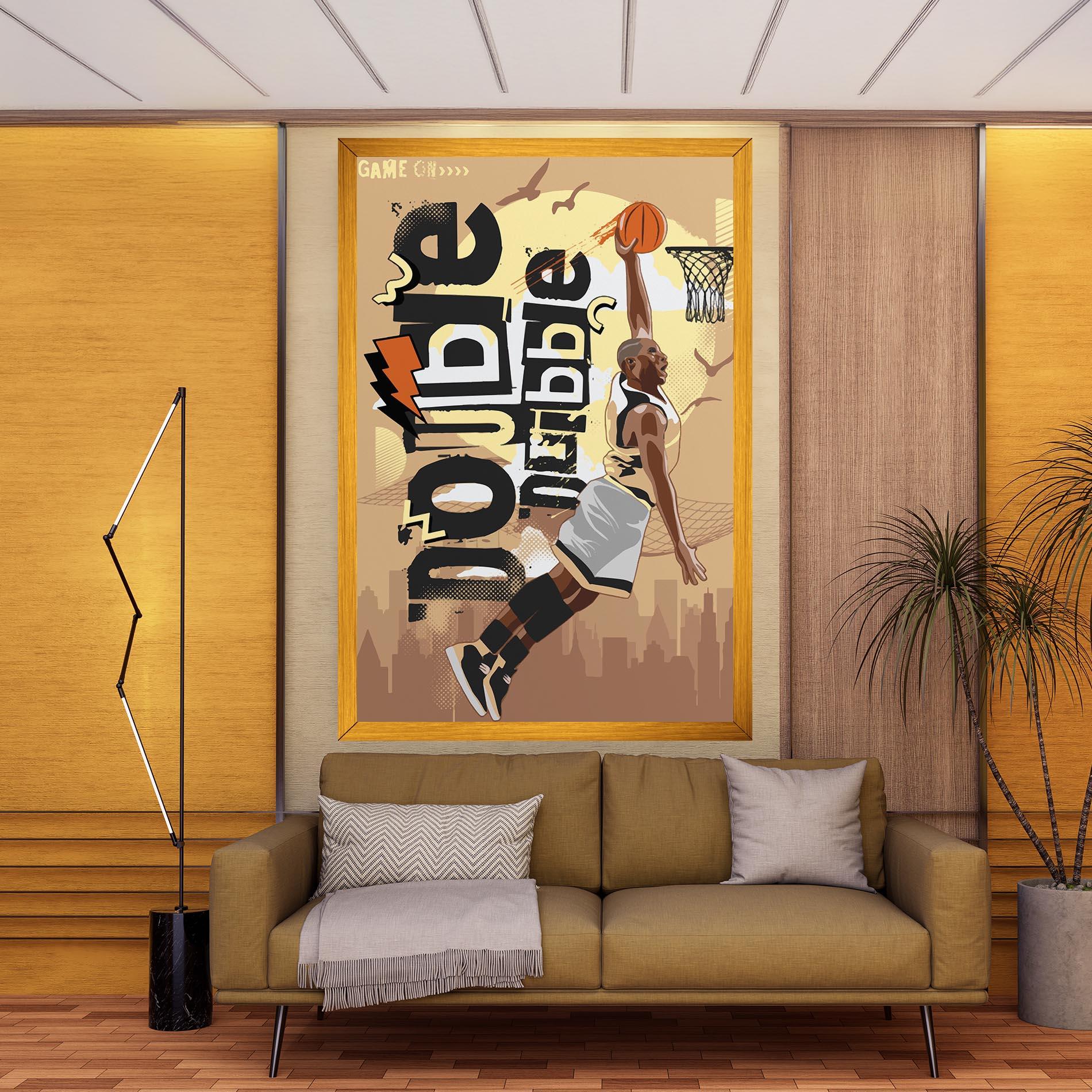 Leinwandbild Double Dribble mockup 9