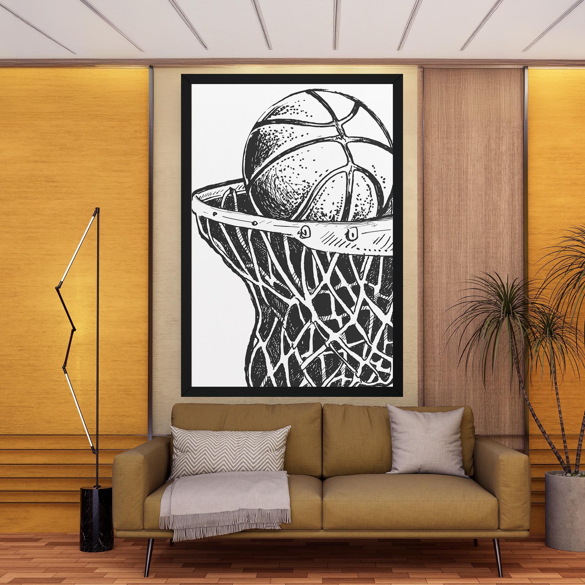 Basketball Grey Hoop mockup 9