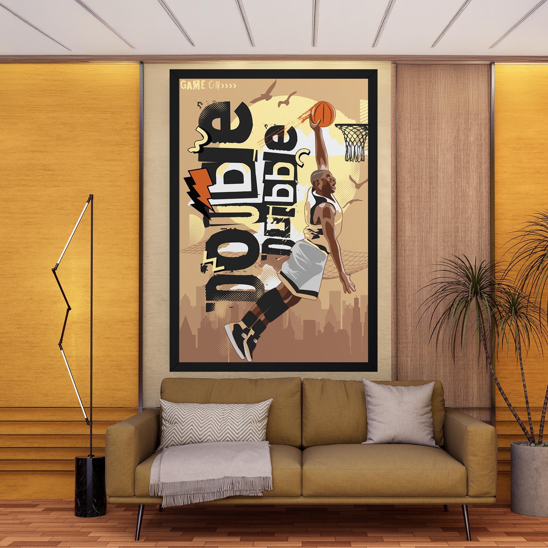 Leinwandbild Double Dribble mockup 9