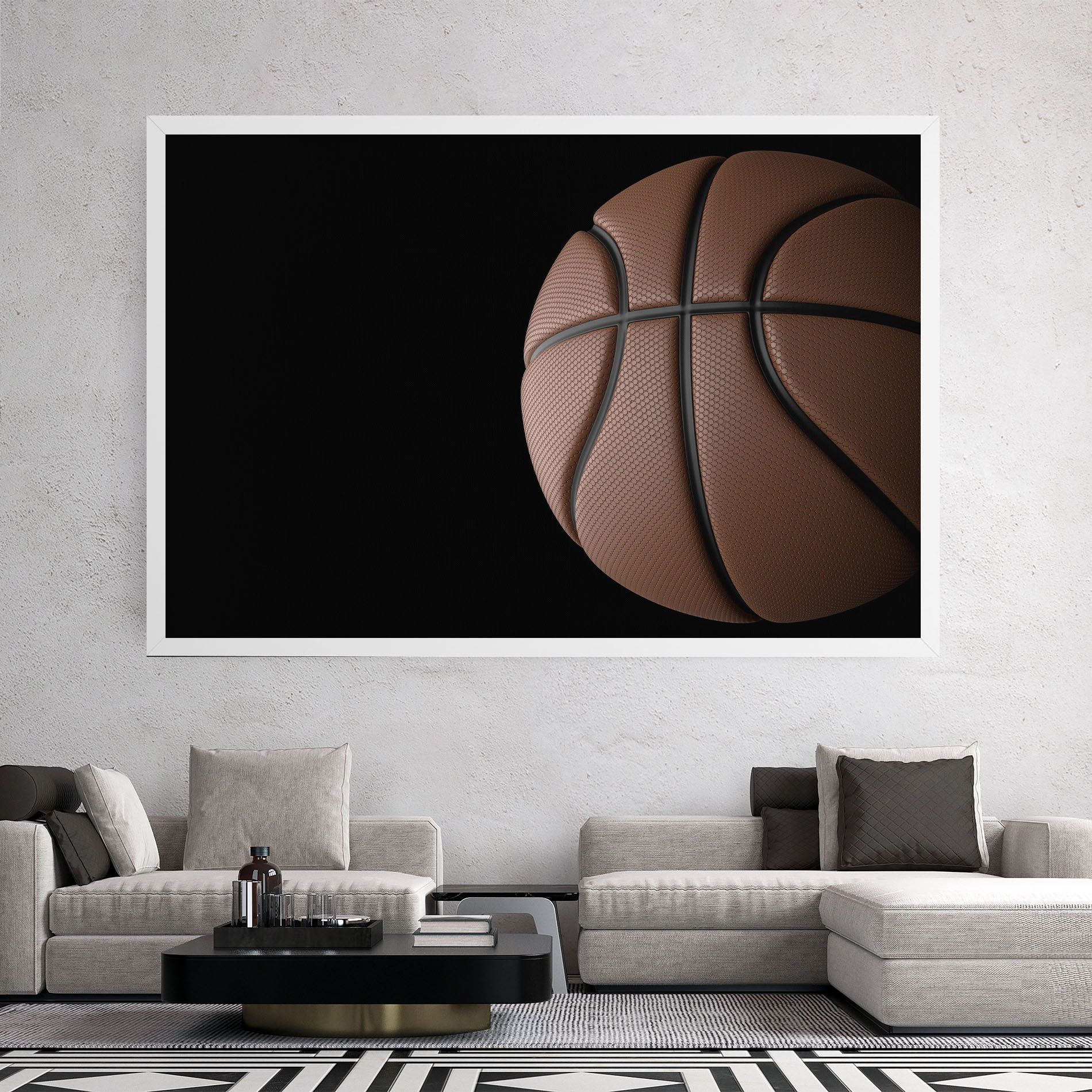 3d Basketball Ball mockup 2