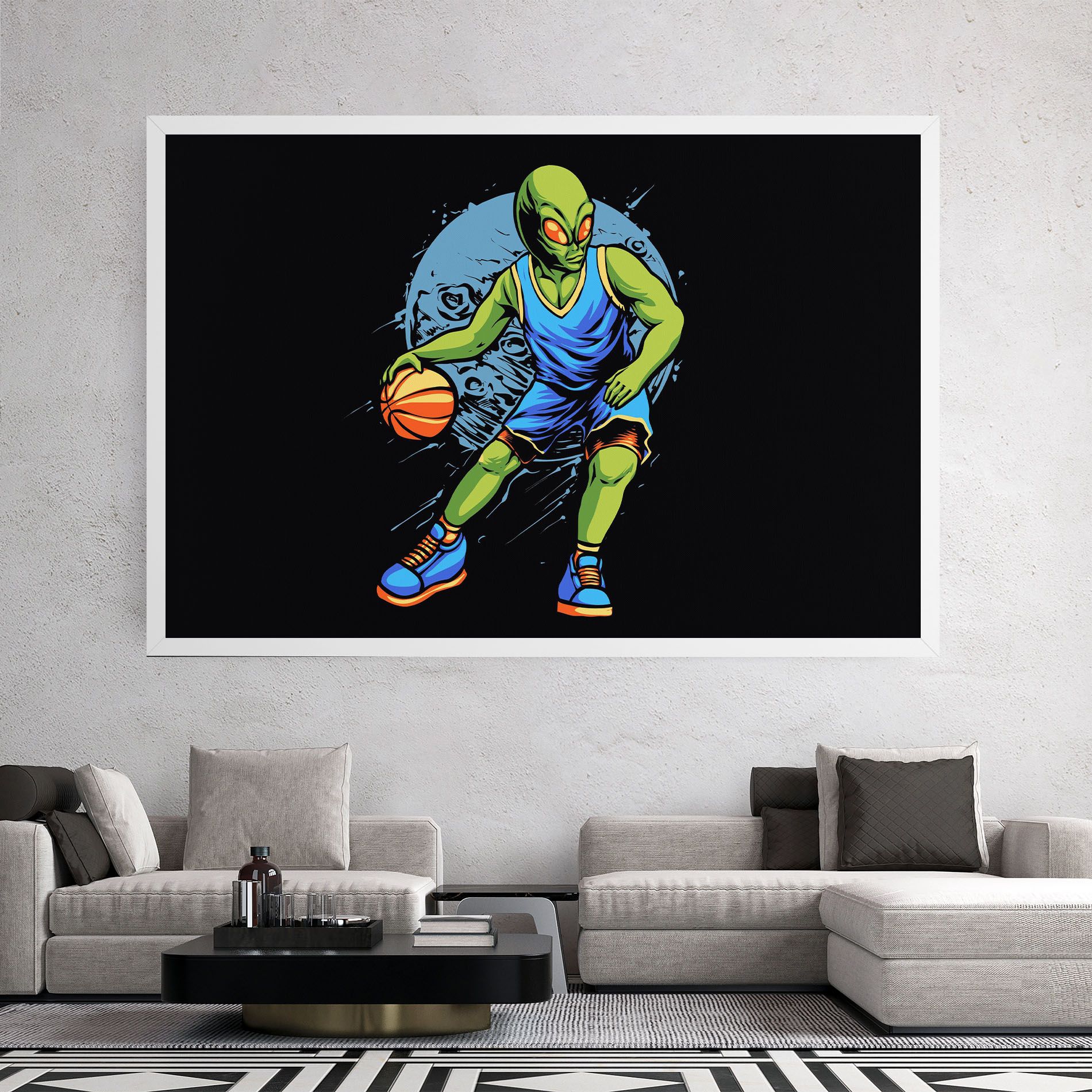 Alien Basketball mockup 2