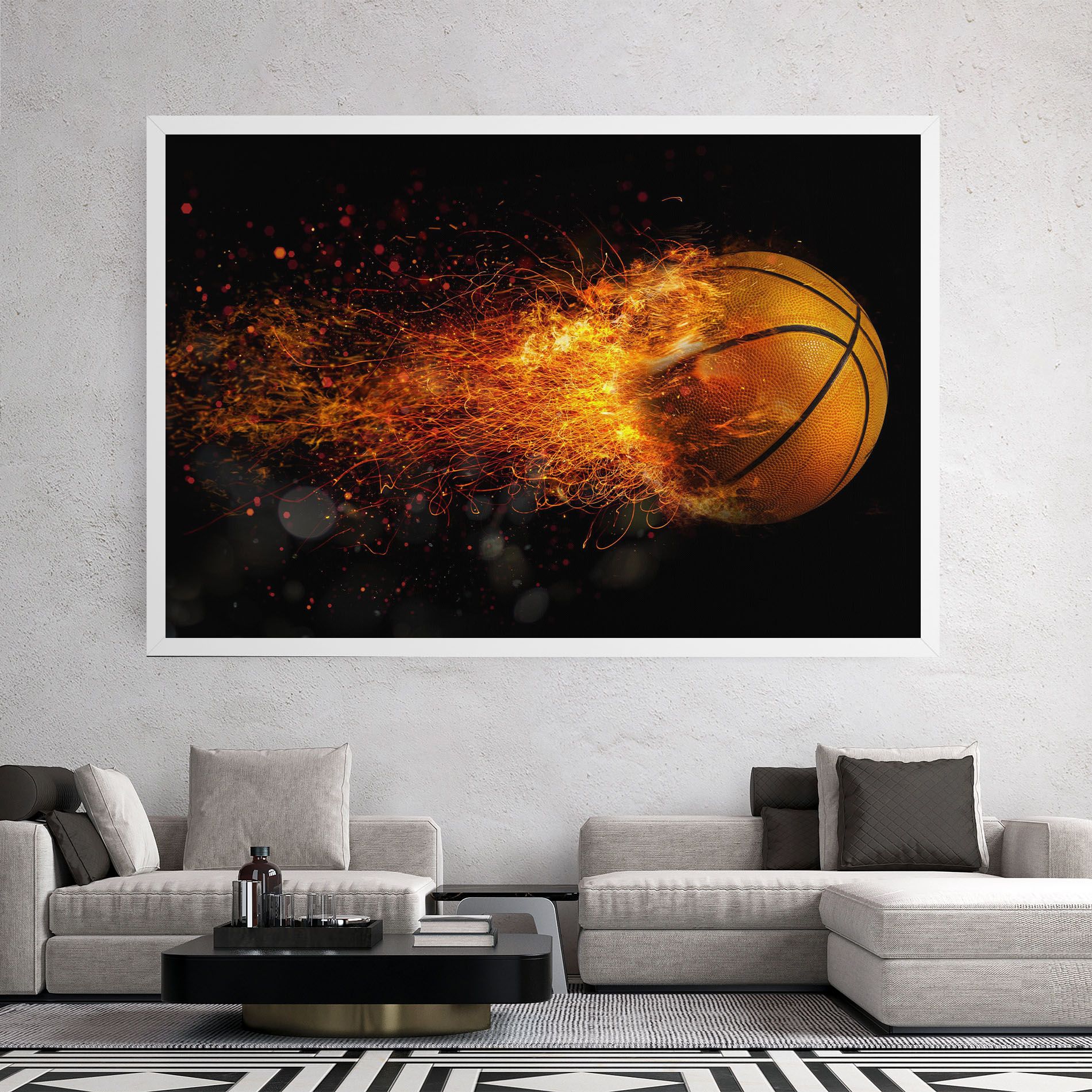 Basket Ball Flame mockup 2