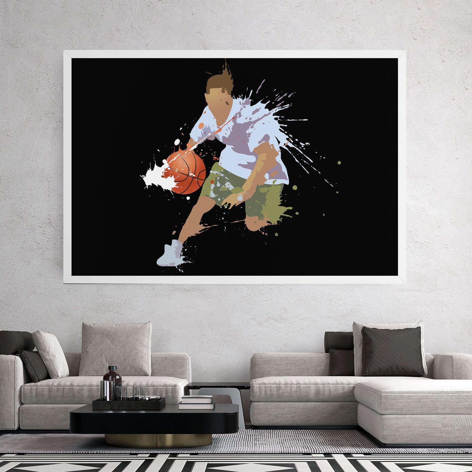 Leinwandbild Basket Splash mockup 2