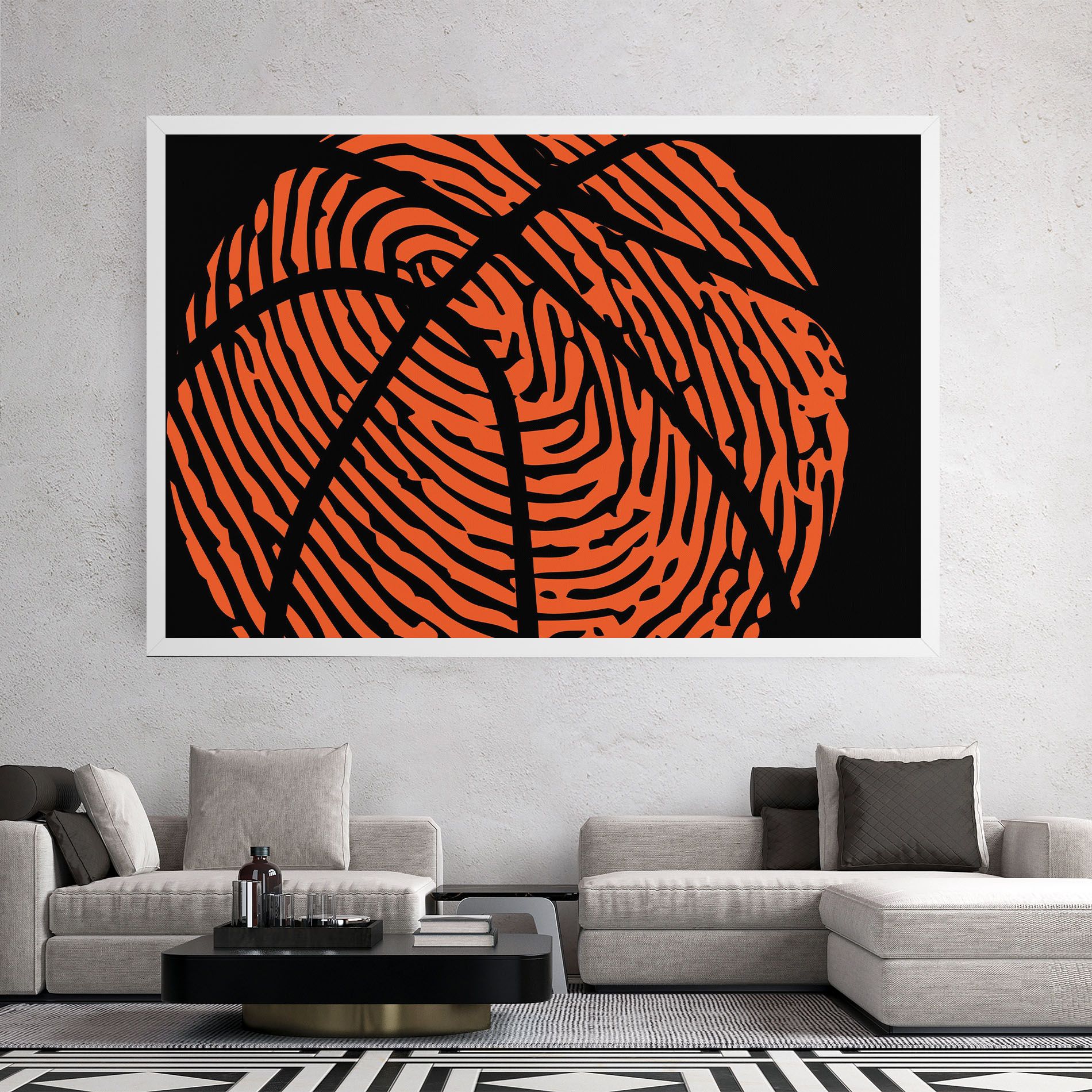 Fingerprint Basketball mockup 2
