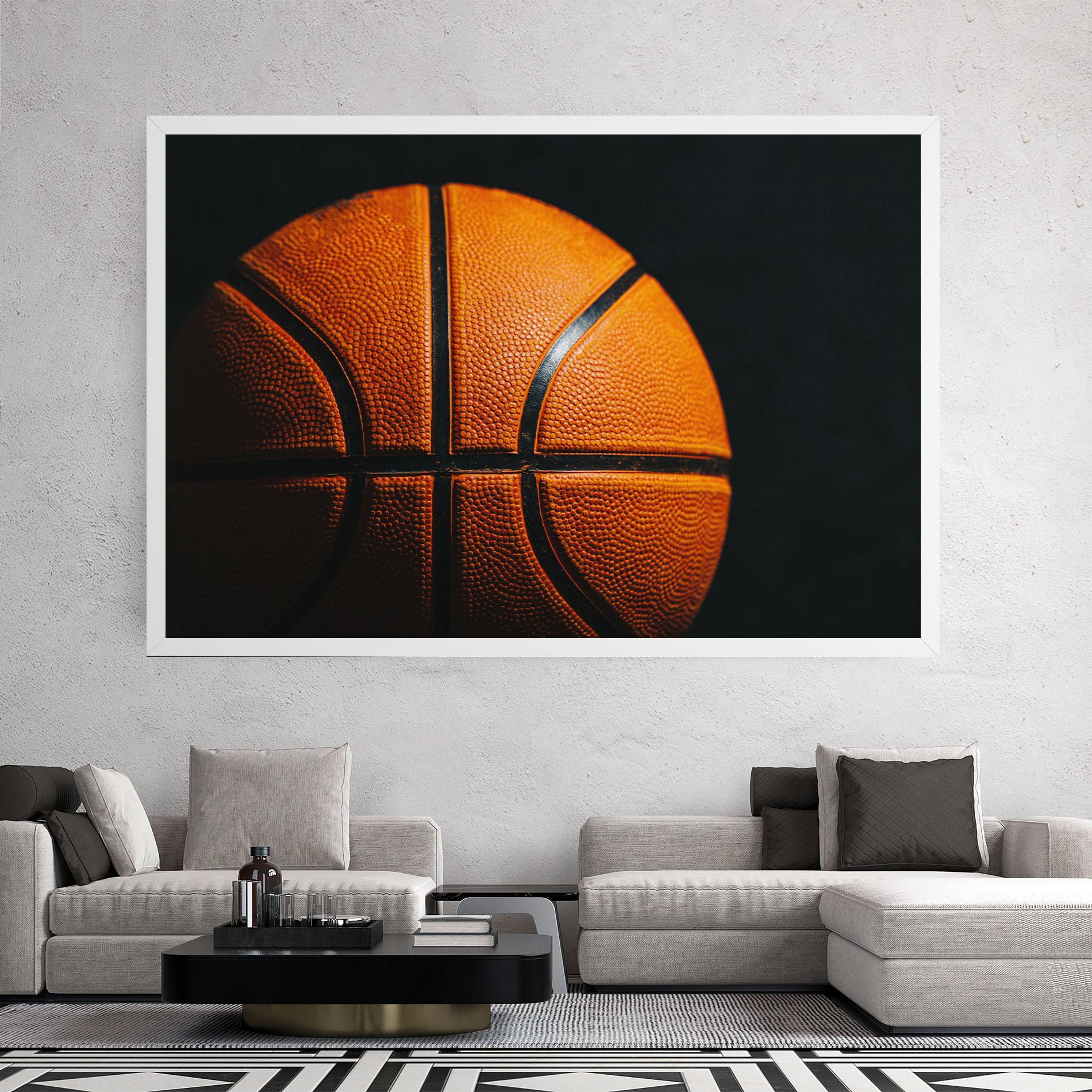 Leinwandbild Orange Basketball mockup 2