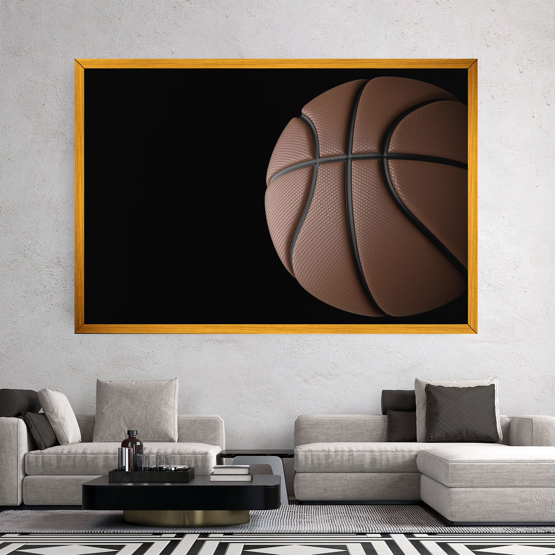 3d Basketball Ball mockup 2