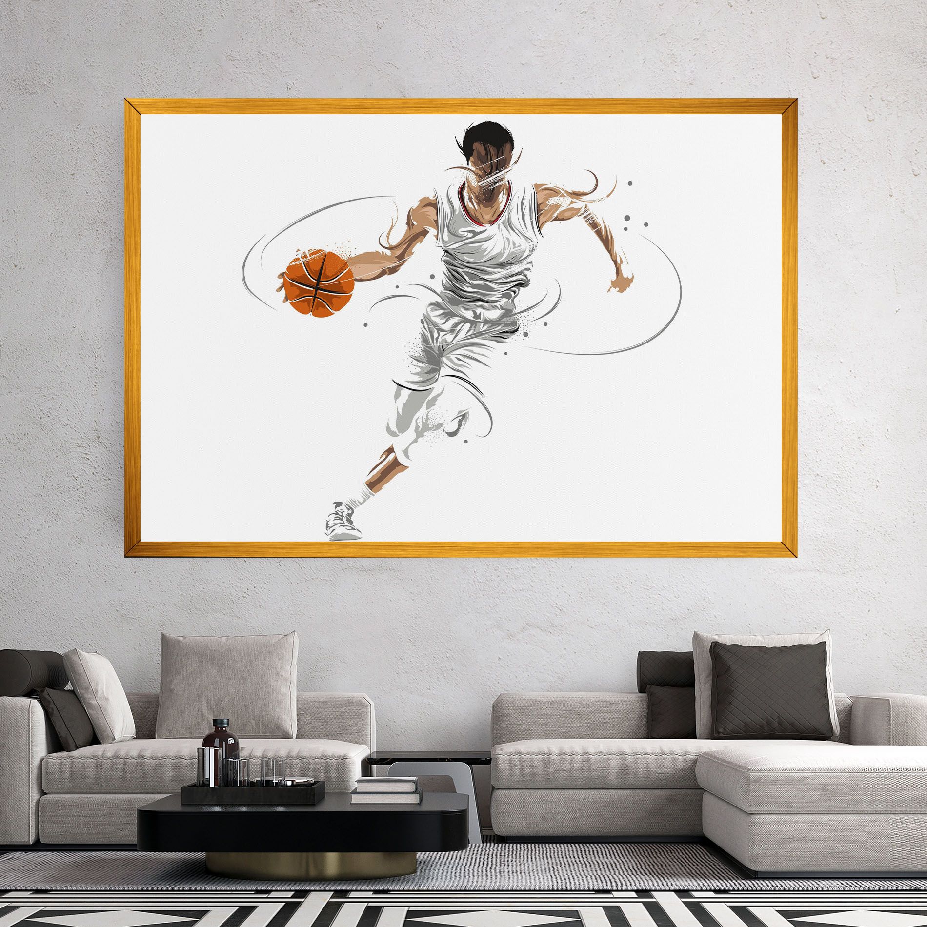 Dribbling Basketbal mockup 2