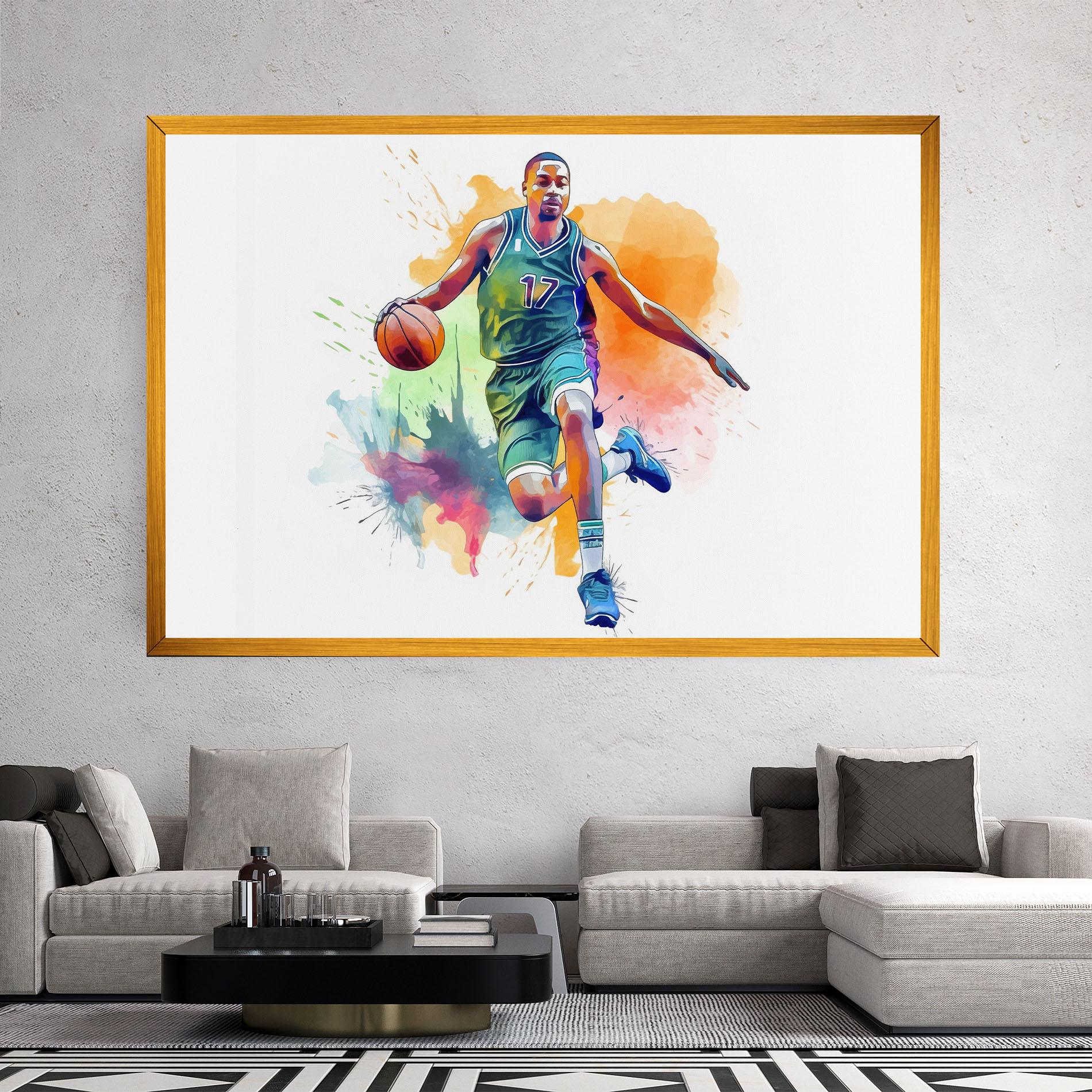 Leinwandbild Playing Basket mockup 2