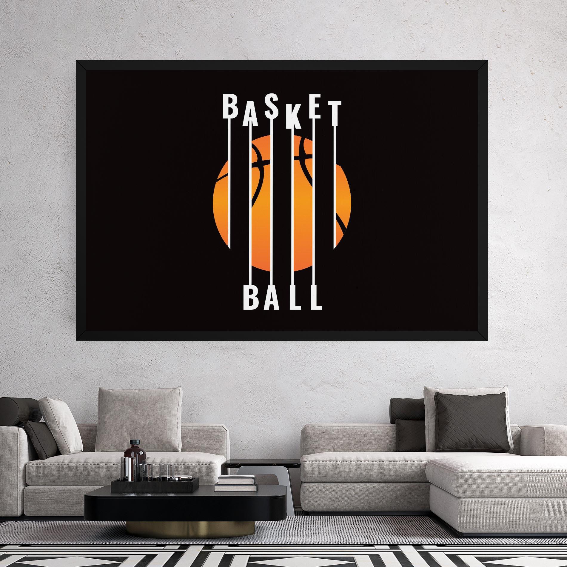 Leinwandbild Basket Ball mockup 2