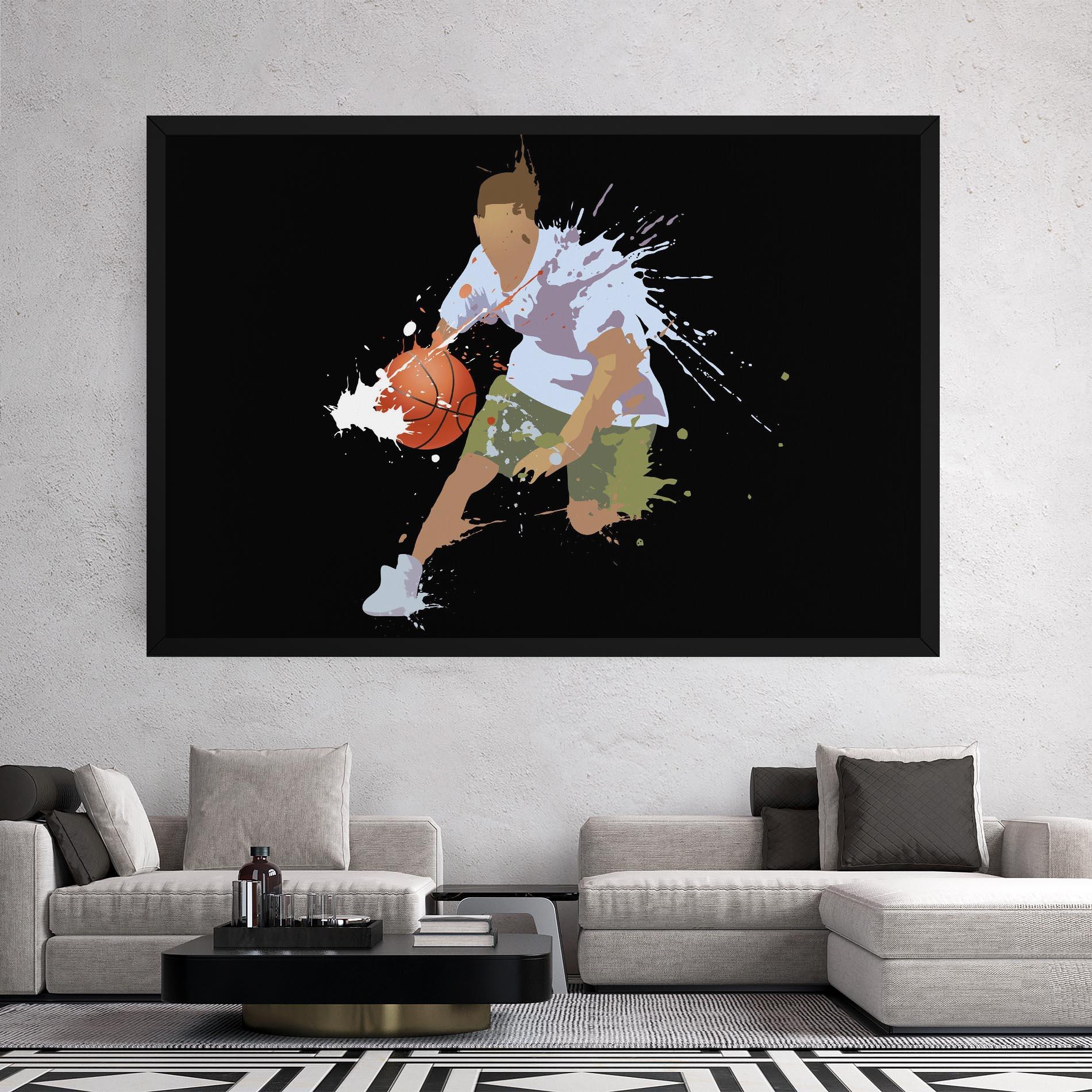 Leinwandbild Basket Splash mockup 2