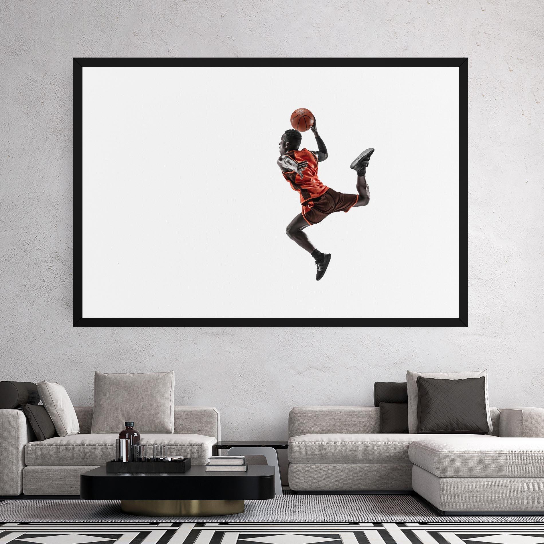 Leinwandbild Basketball Player Flying mockup 2