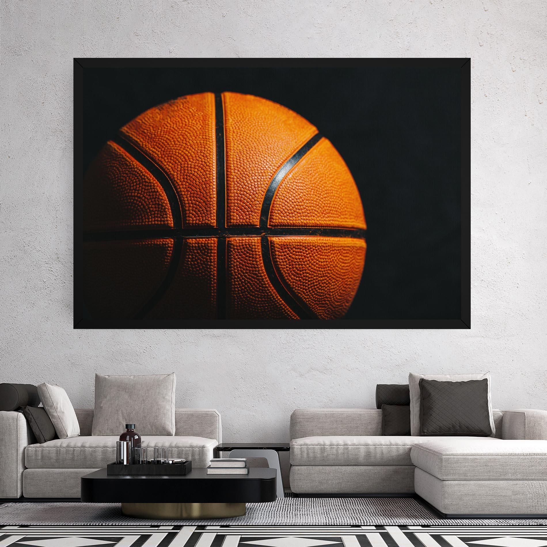 Leinwandbild Orange Basketball mockup 2
