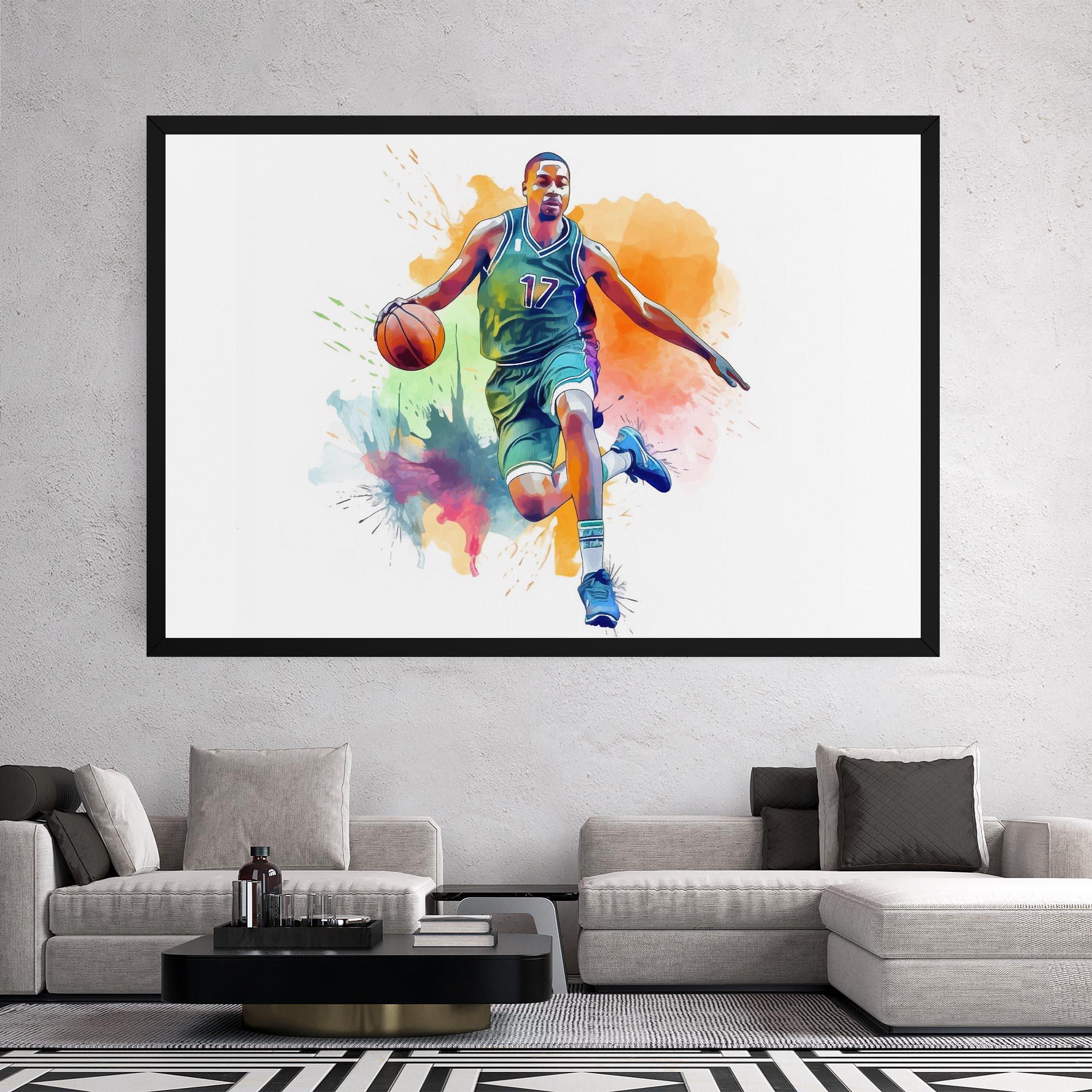 Leinwandbild Playing Basket mockup 2