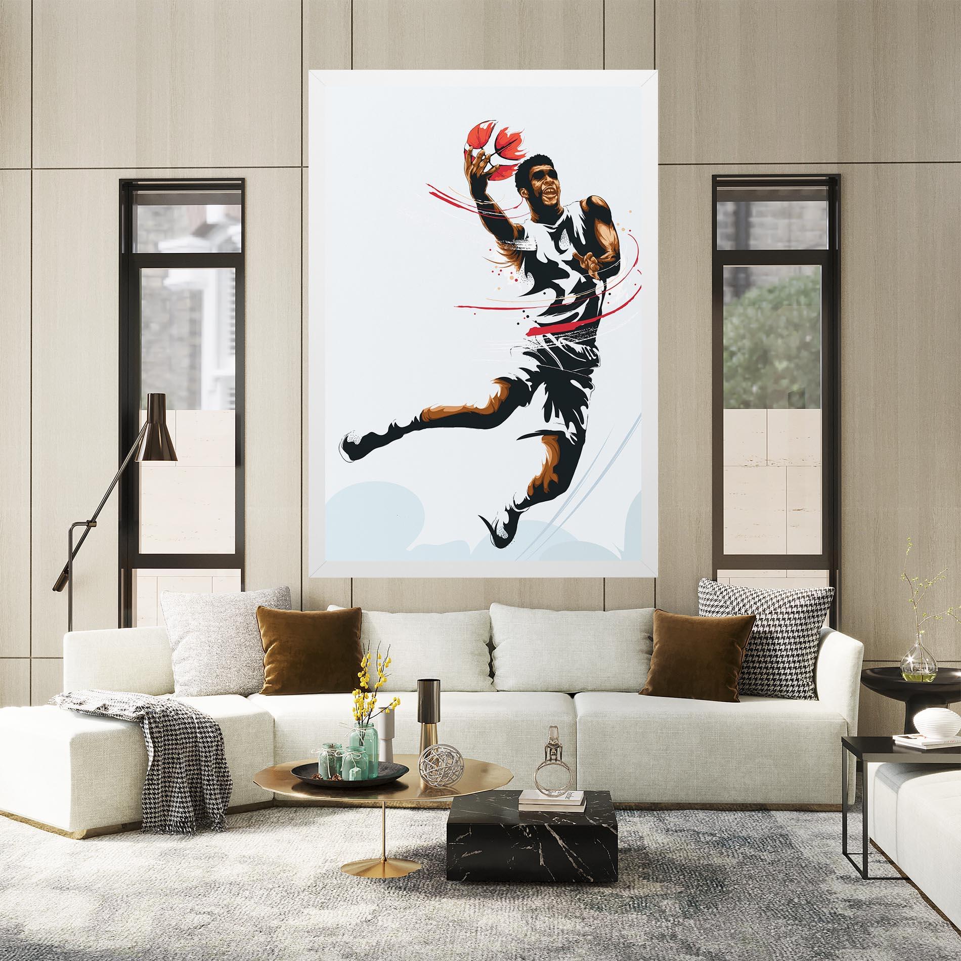 Leinwandbild Basketball Shot mockup 2