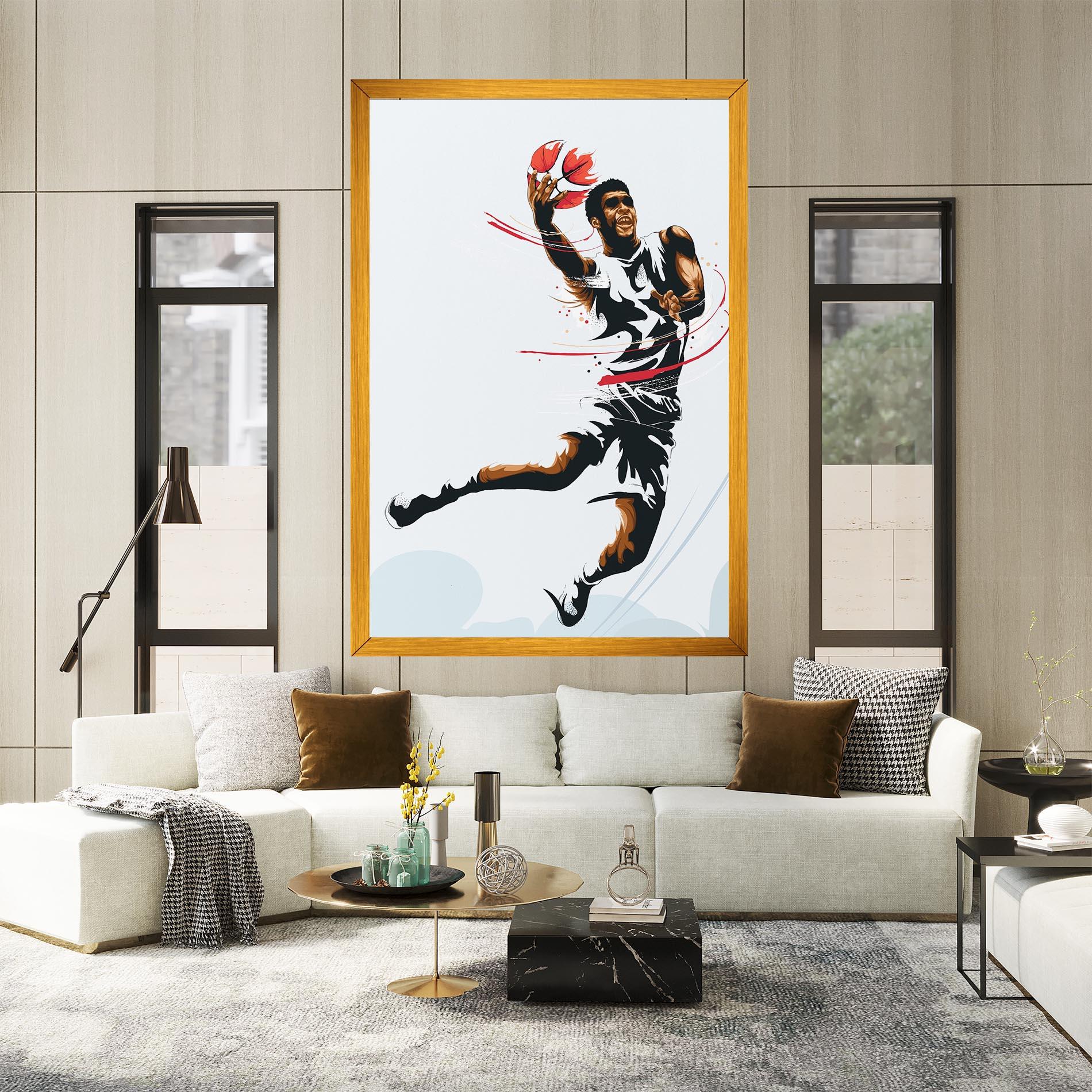 Leinwandbild Basketball Shot mockup 2