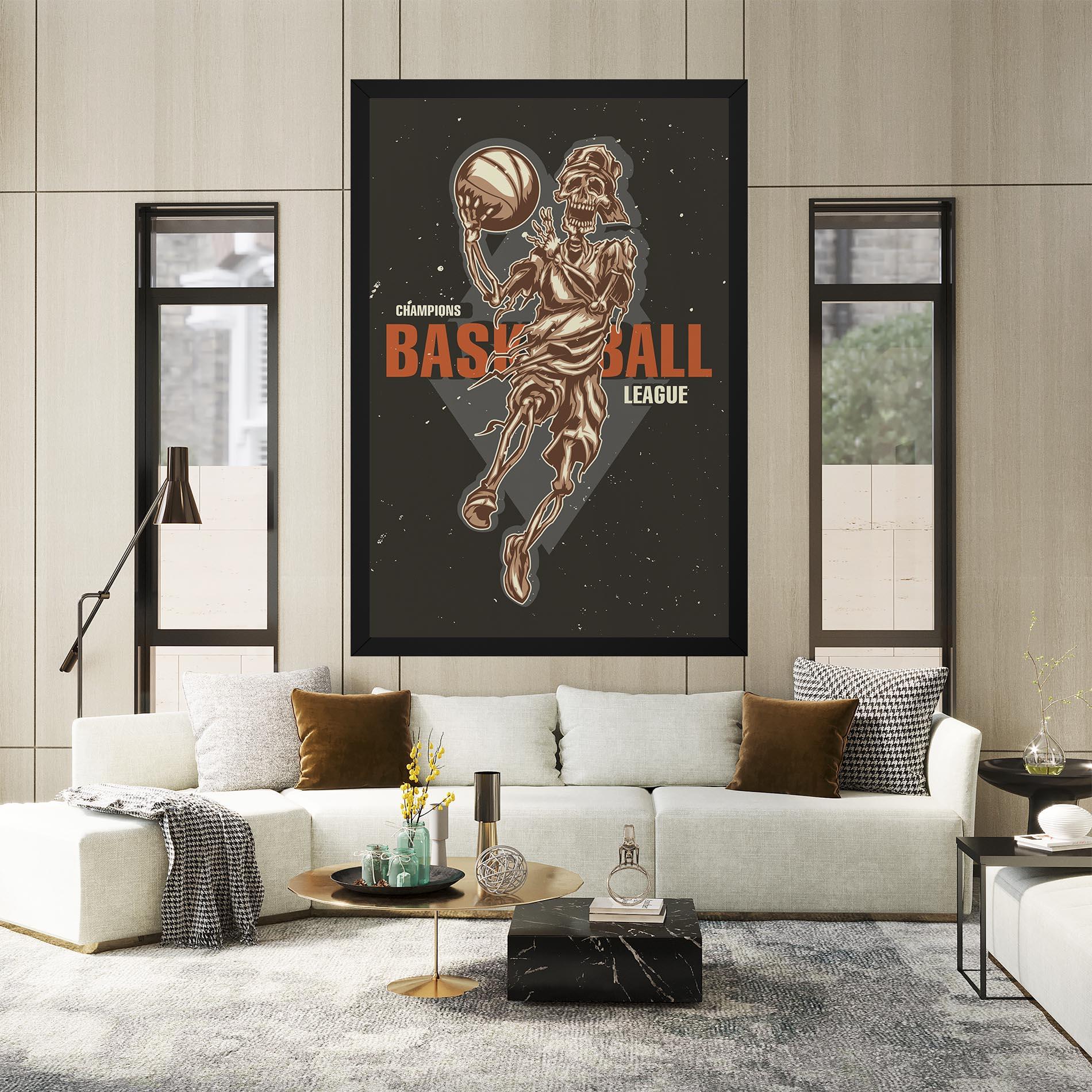 Leinwandbild Basketball League mockup 2