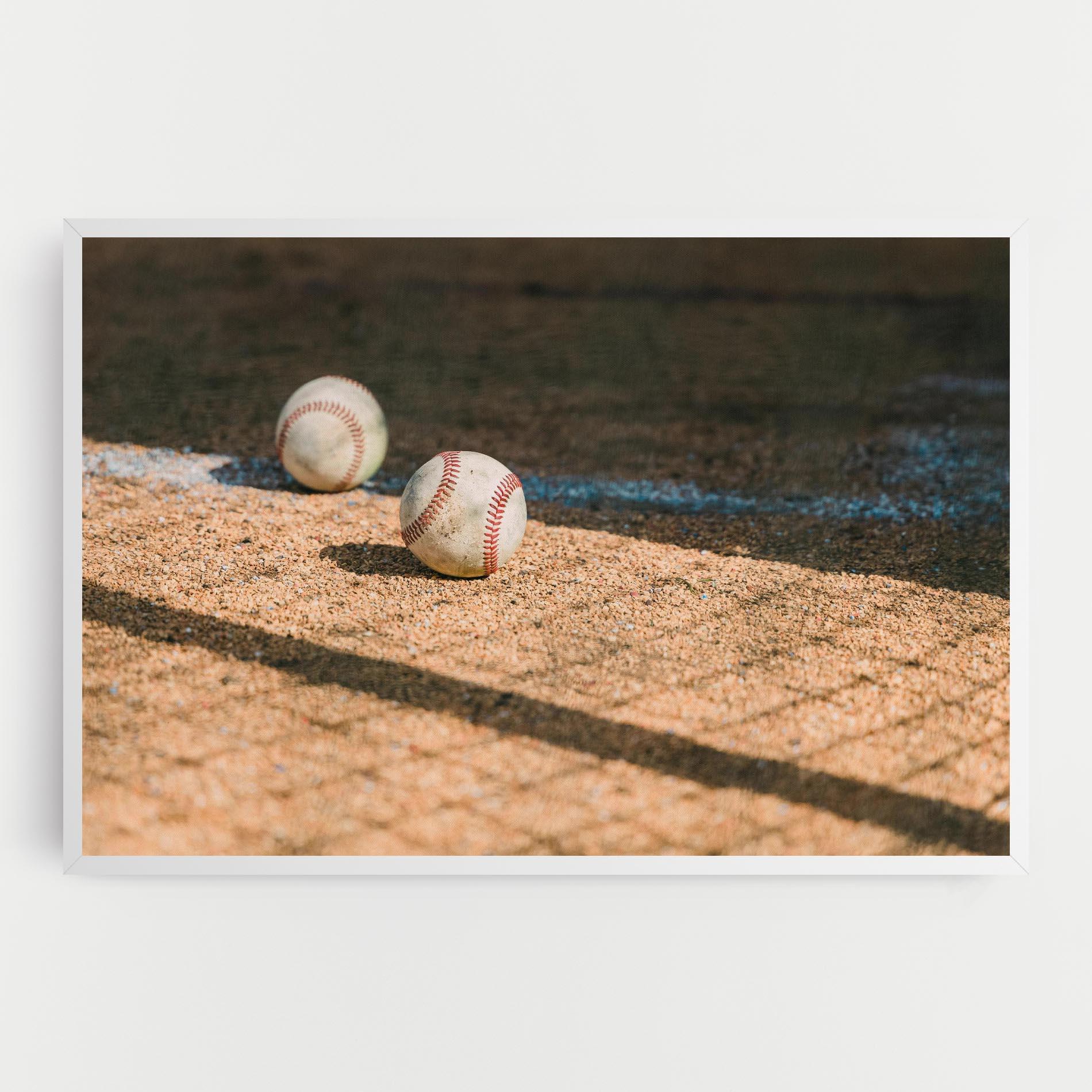 Leinwandbild Baseball Balls mockup 0
