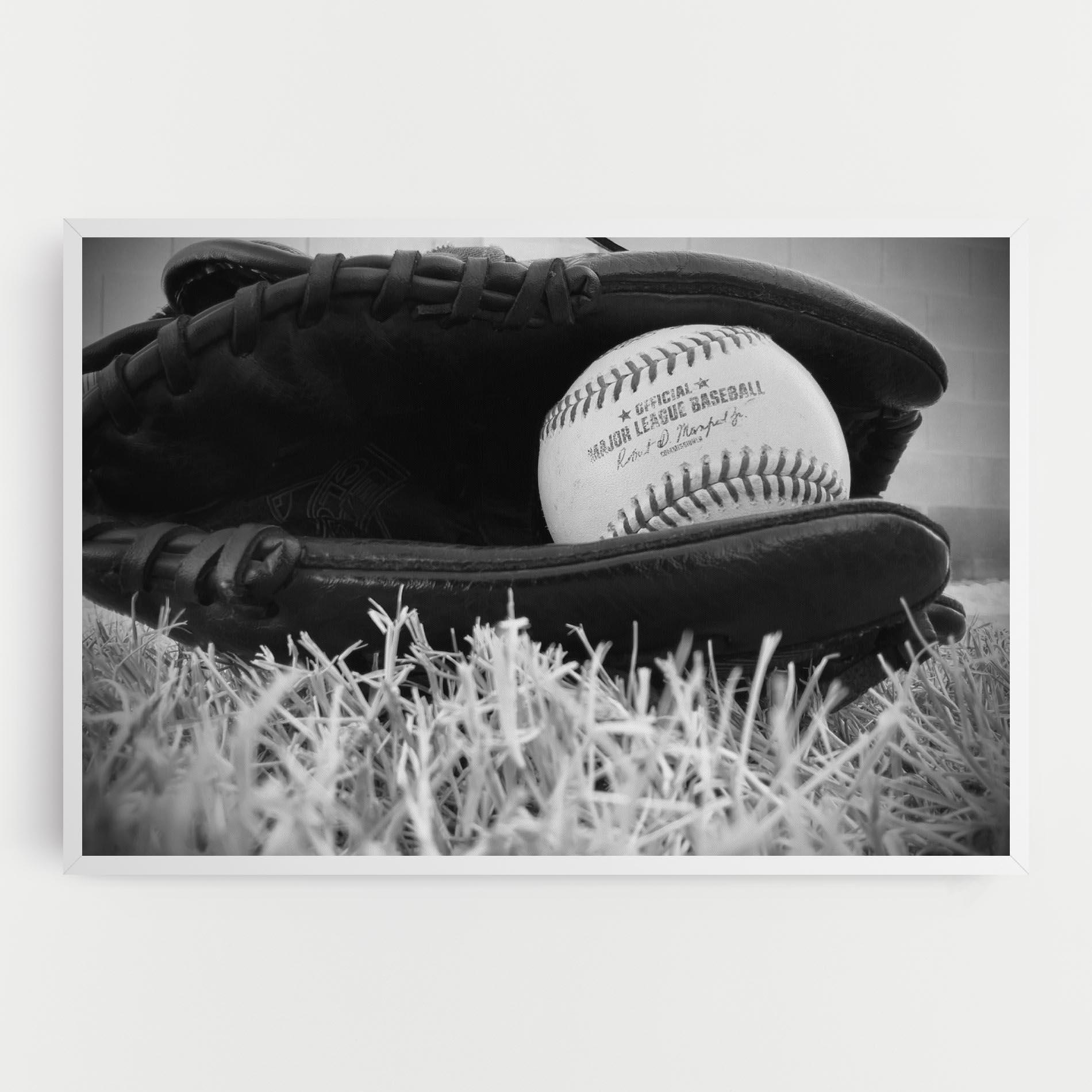 Leinwandbild Black Baseball Glove mockup 0