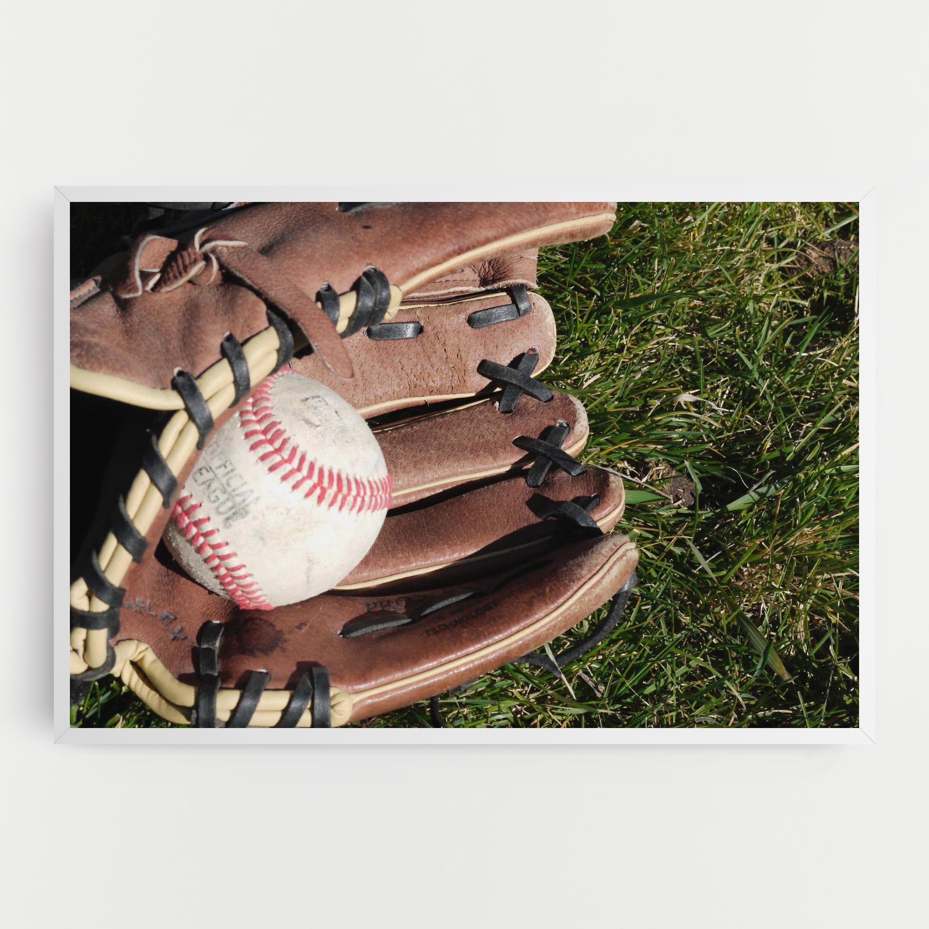 Leinwandbild Brown Baseball Glove mockup 0