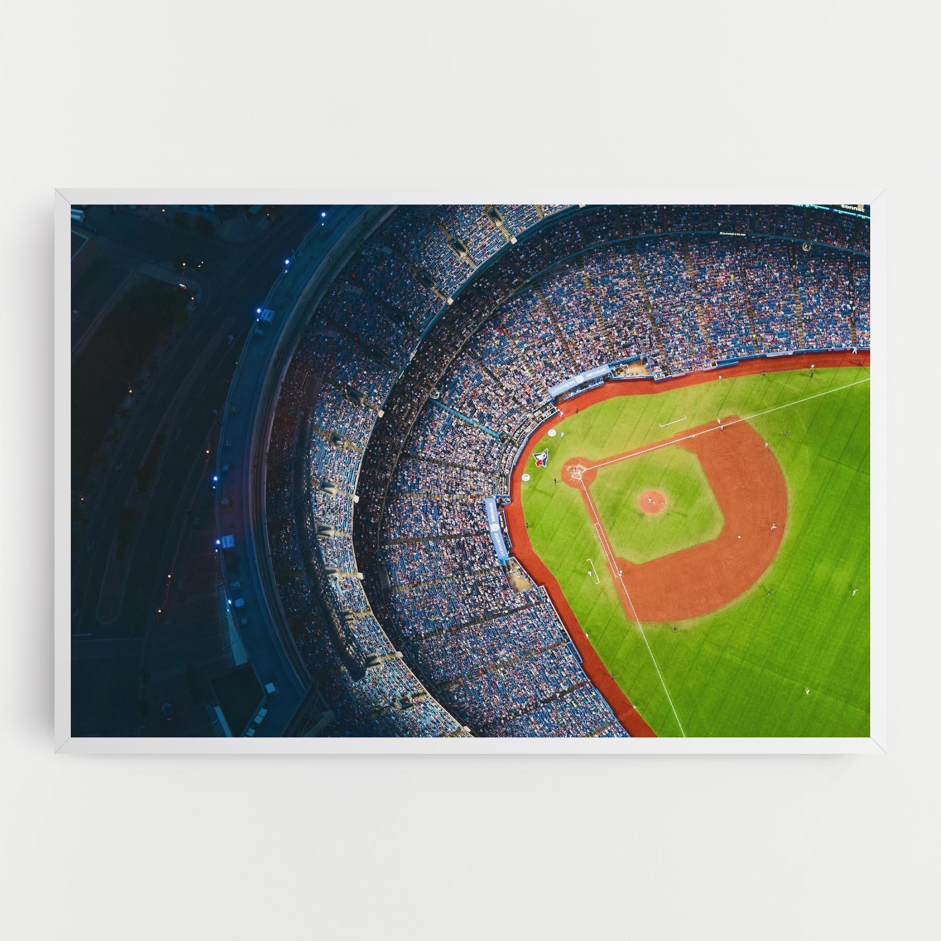 Leinwandbild Green Baseball Field mockup 0