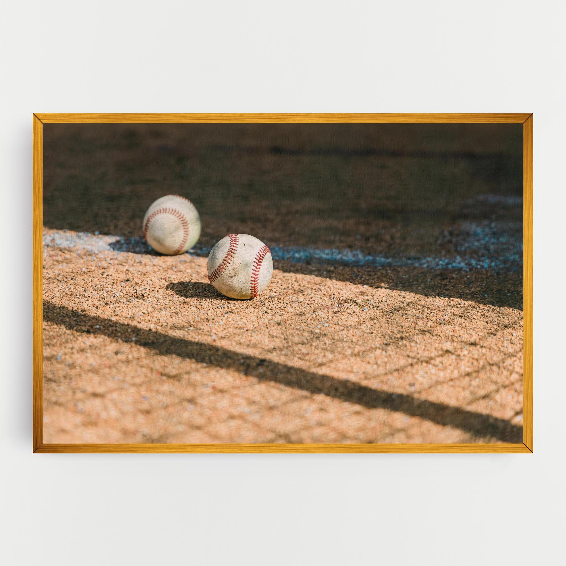 Leinwandbild Baseball Balls mockup 0