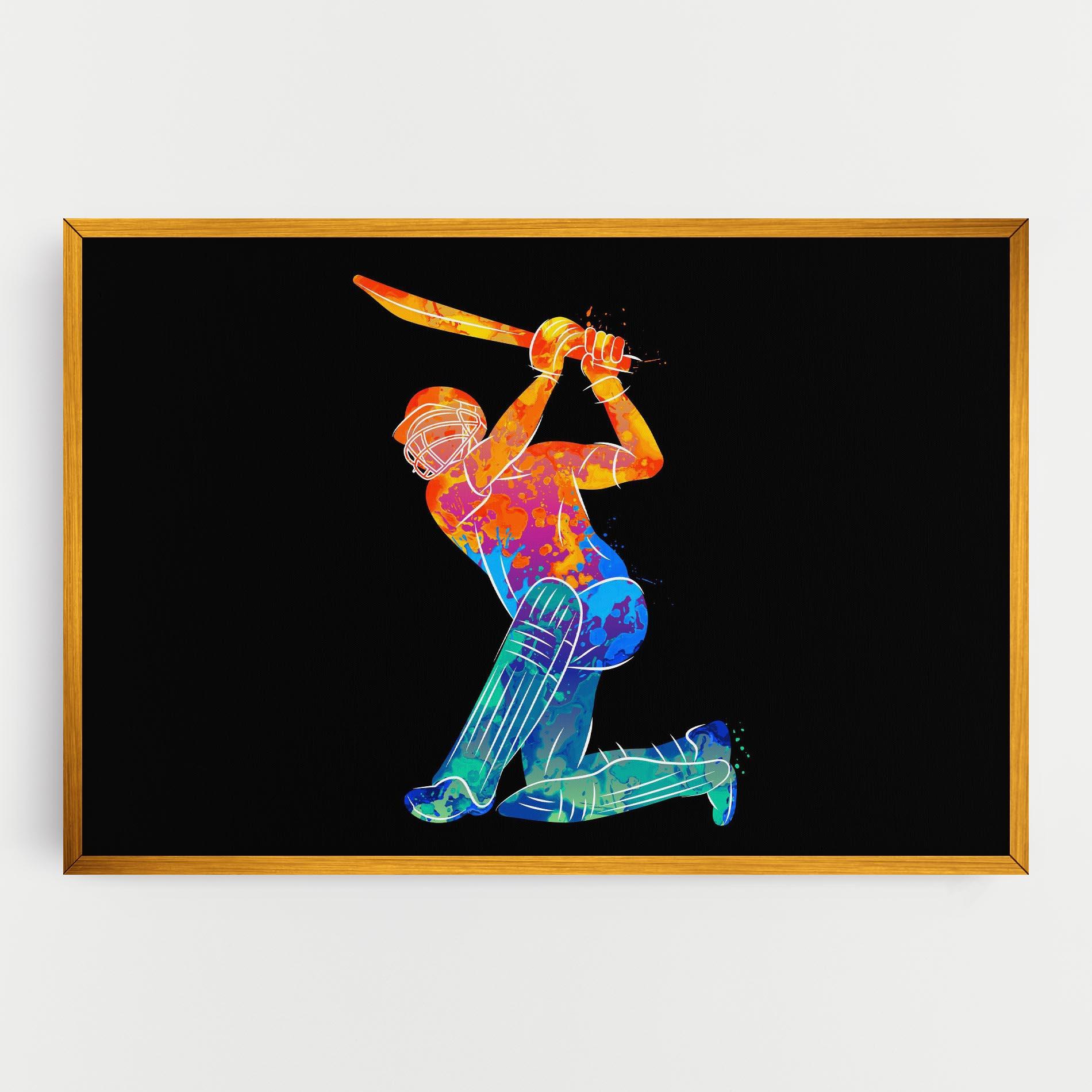 Leinwandbild Baseball Color Art mockup 0