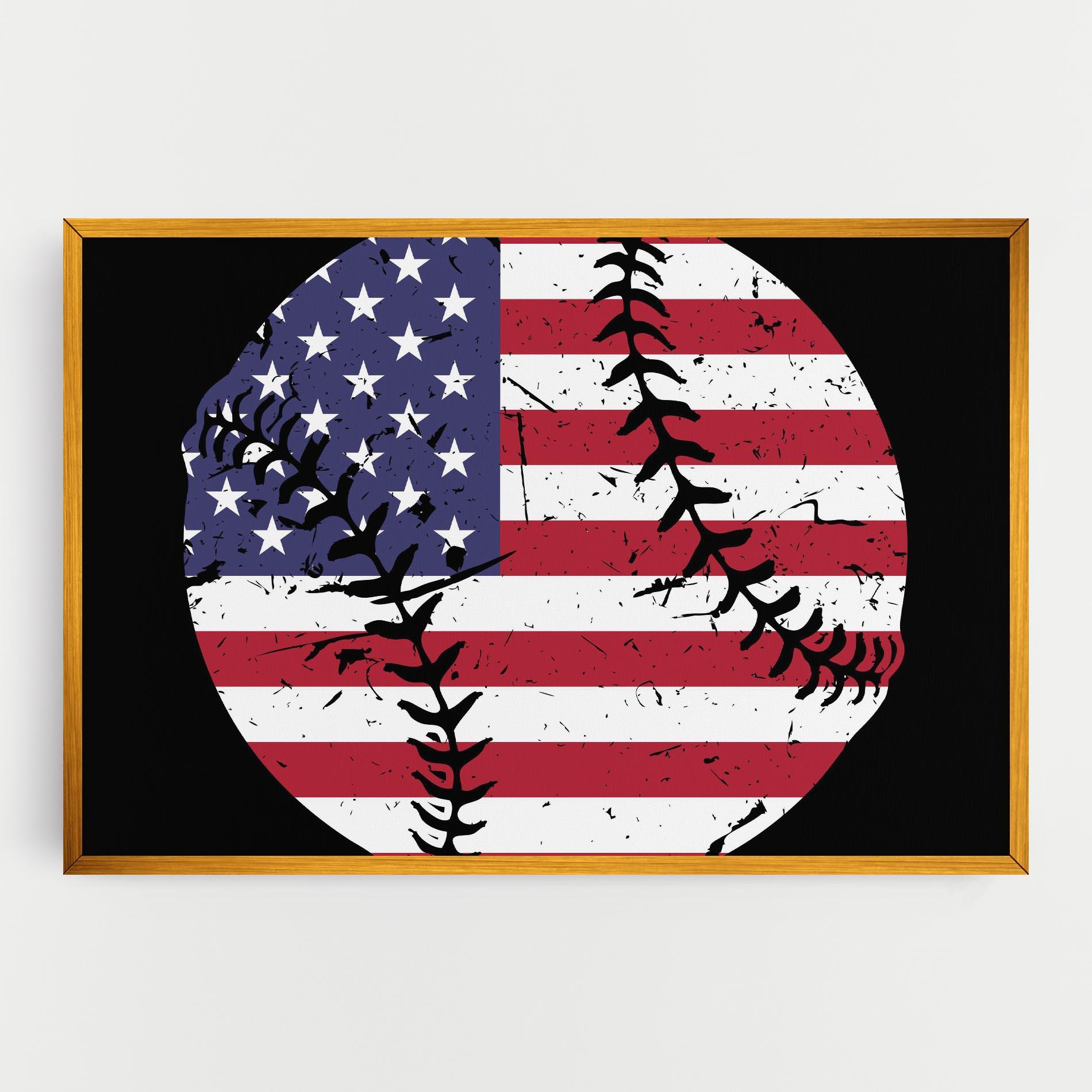 Leinwandbild Baseball Usa mockup 0