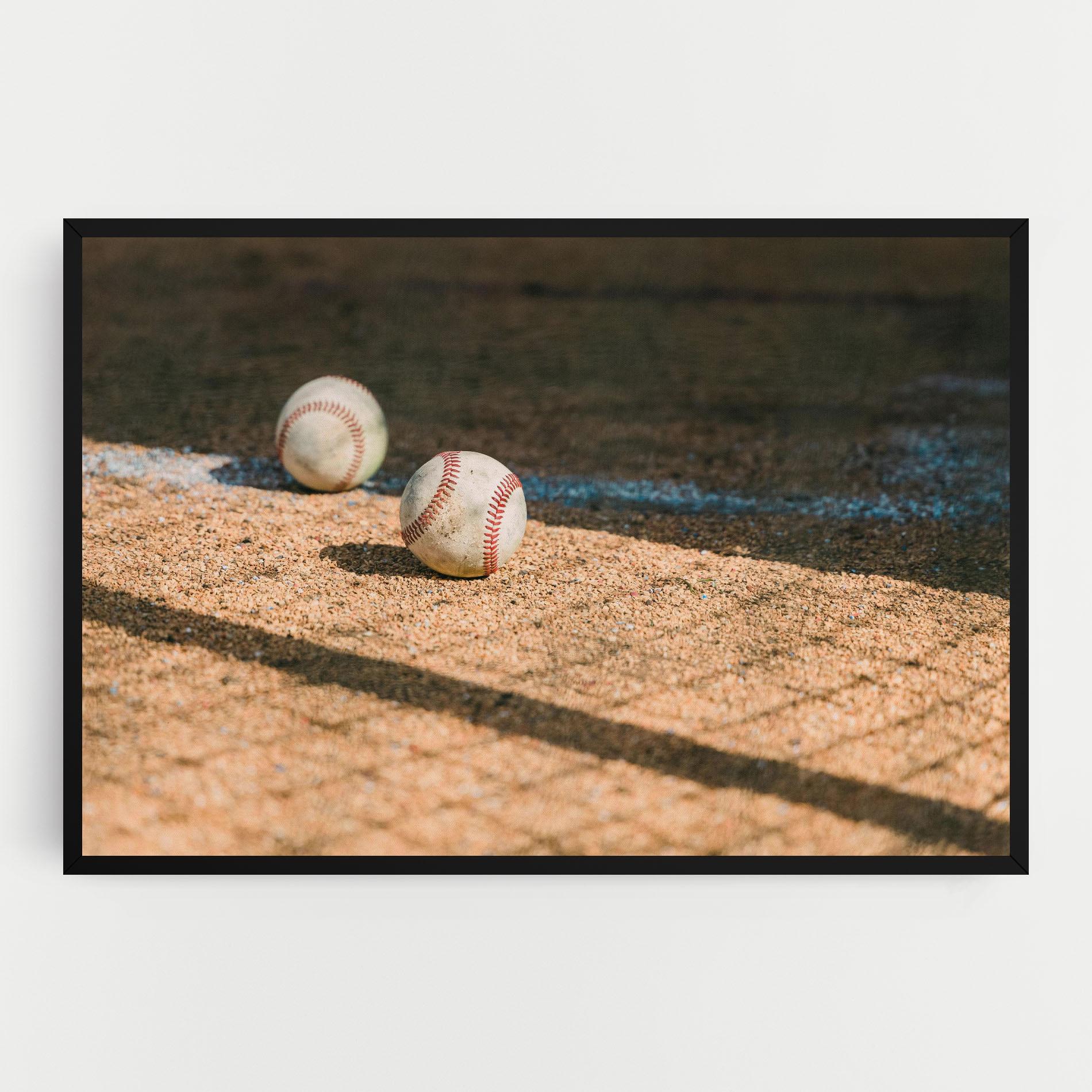 Leinwandbild Baseball Balls mockup 0
