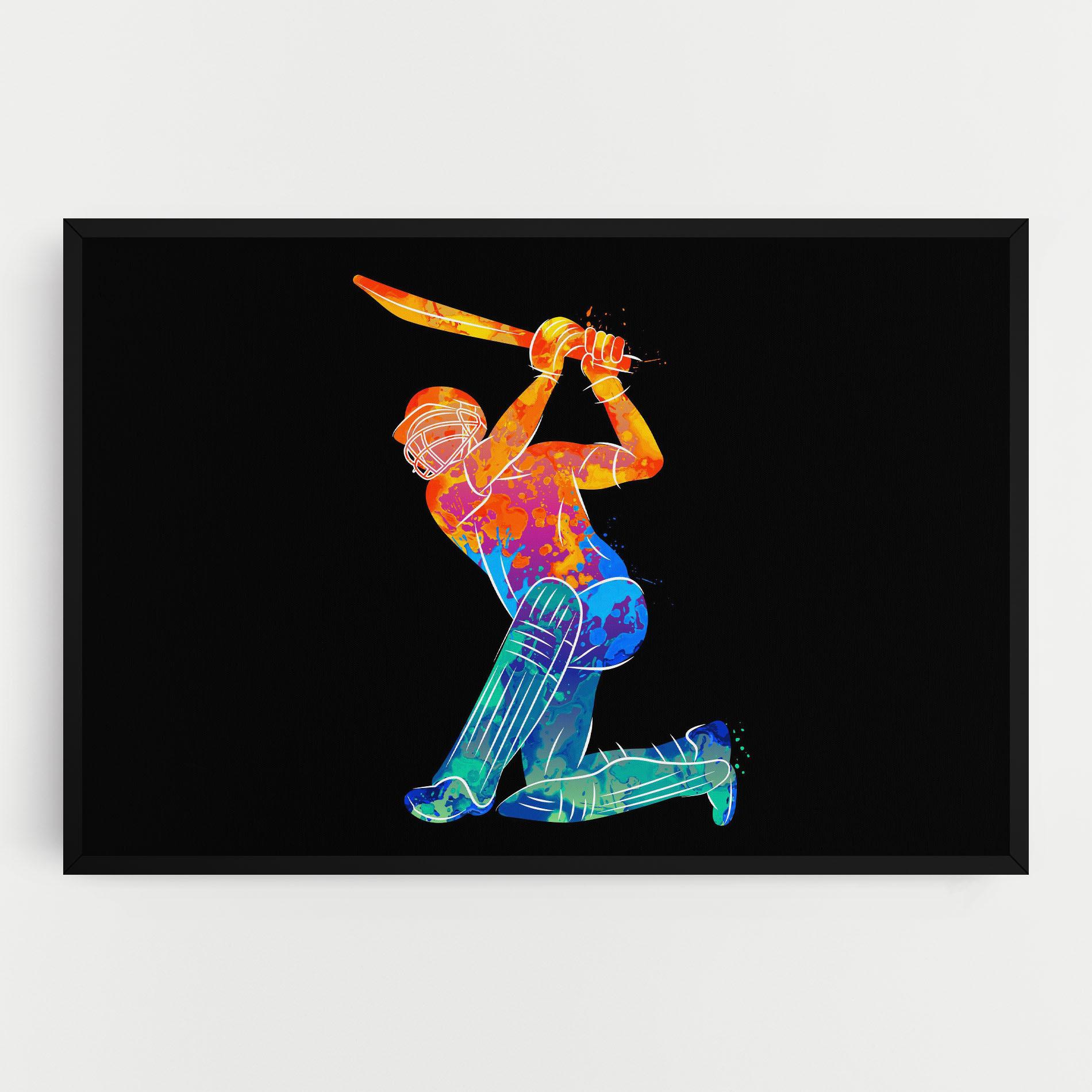 Leinwandbild Baseball Color Art mockup 0