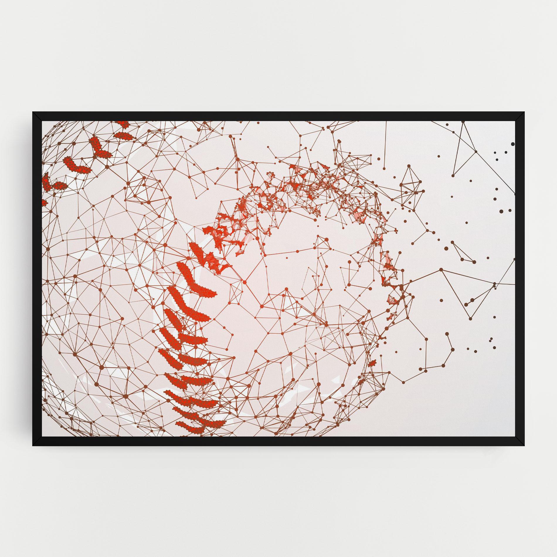 Leinwandbild Baseball Line Art mockup 0