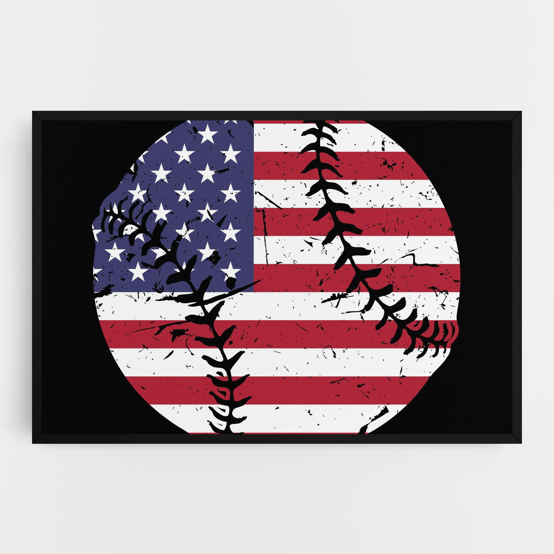 Leinwandbild Baseball Usa mockup 0