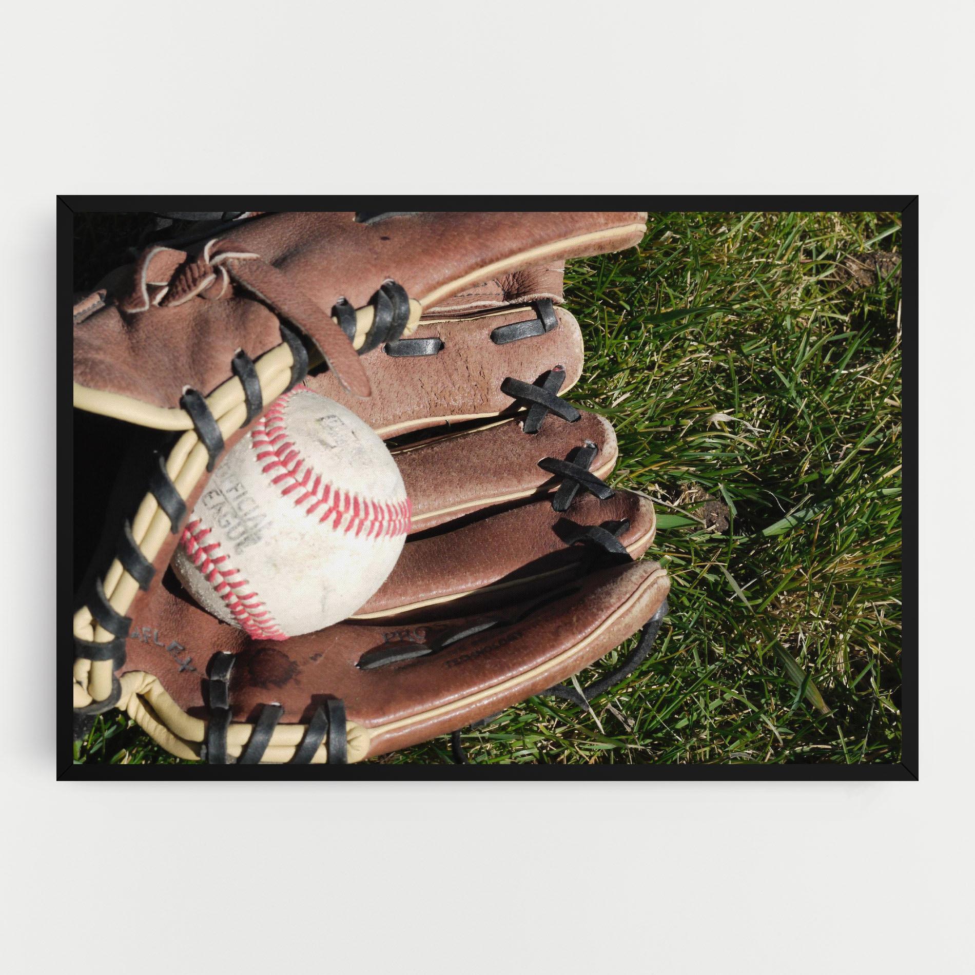 Leinwandbild Brown Baseball Glove mockup 0